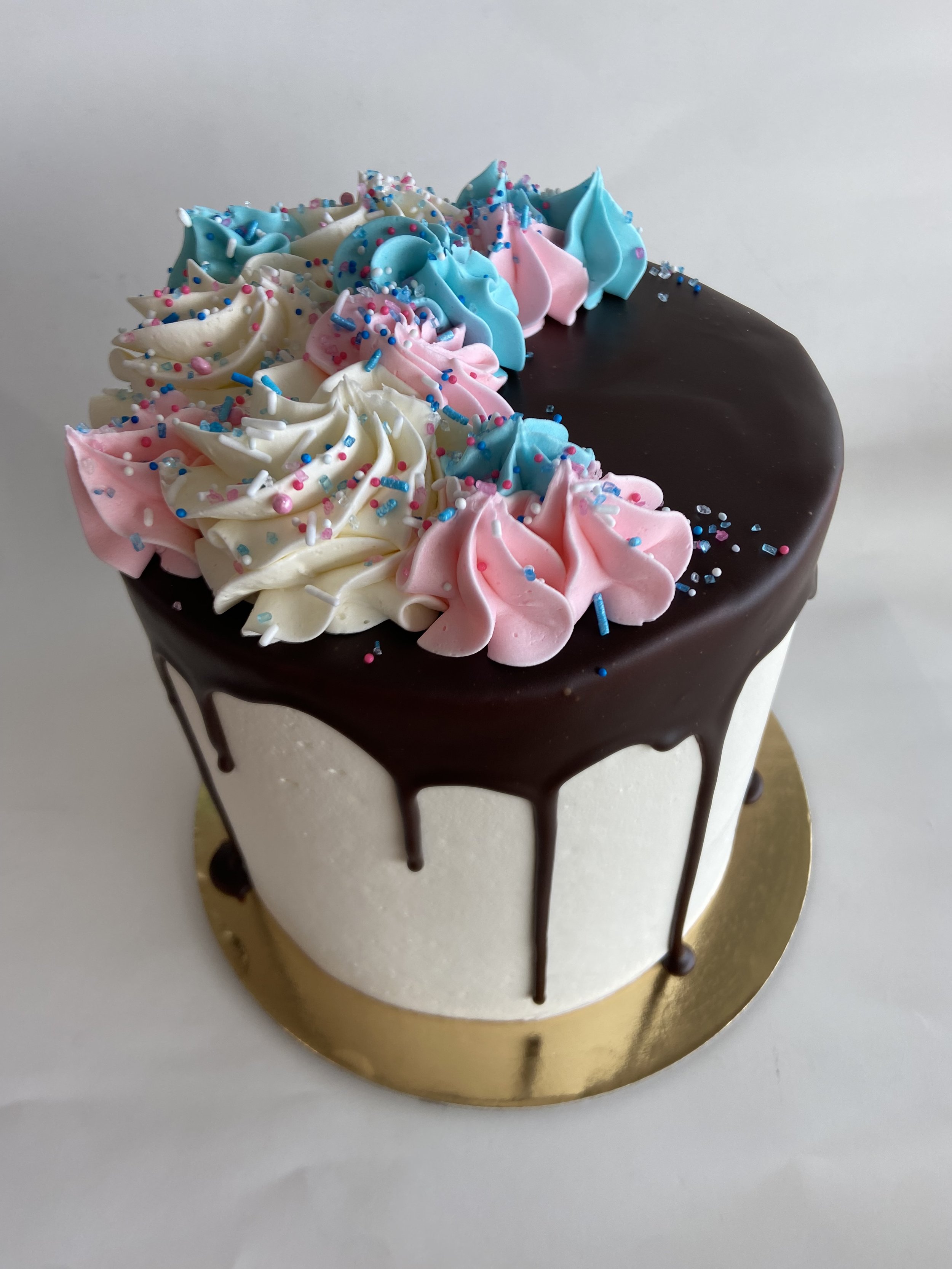 Classic Gender Reveal Cake