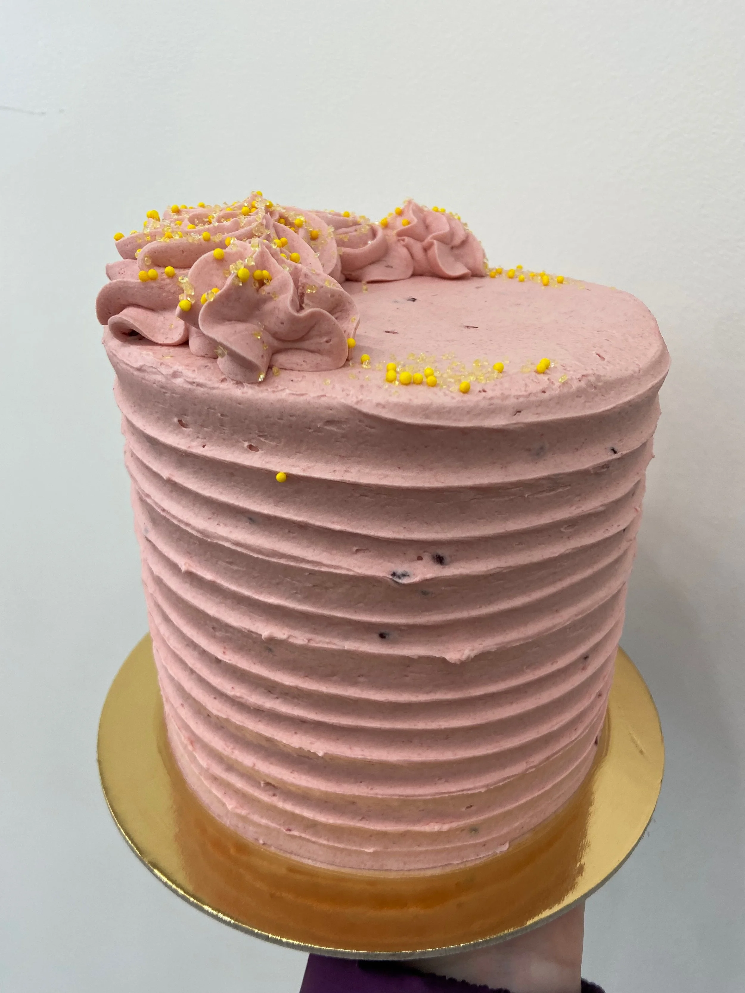 Classic Lemon Raspberry Cake