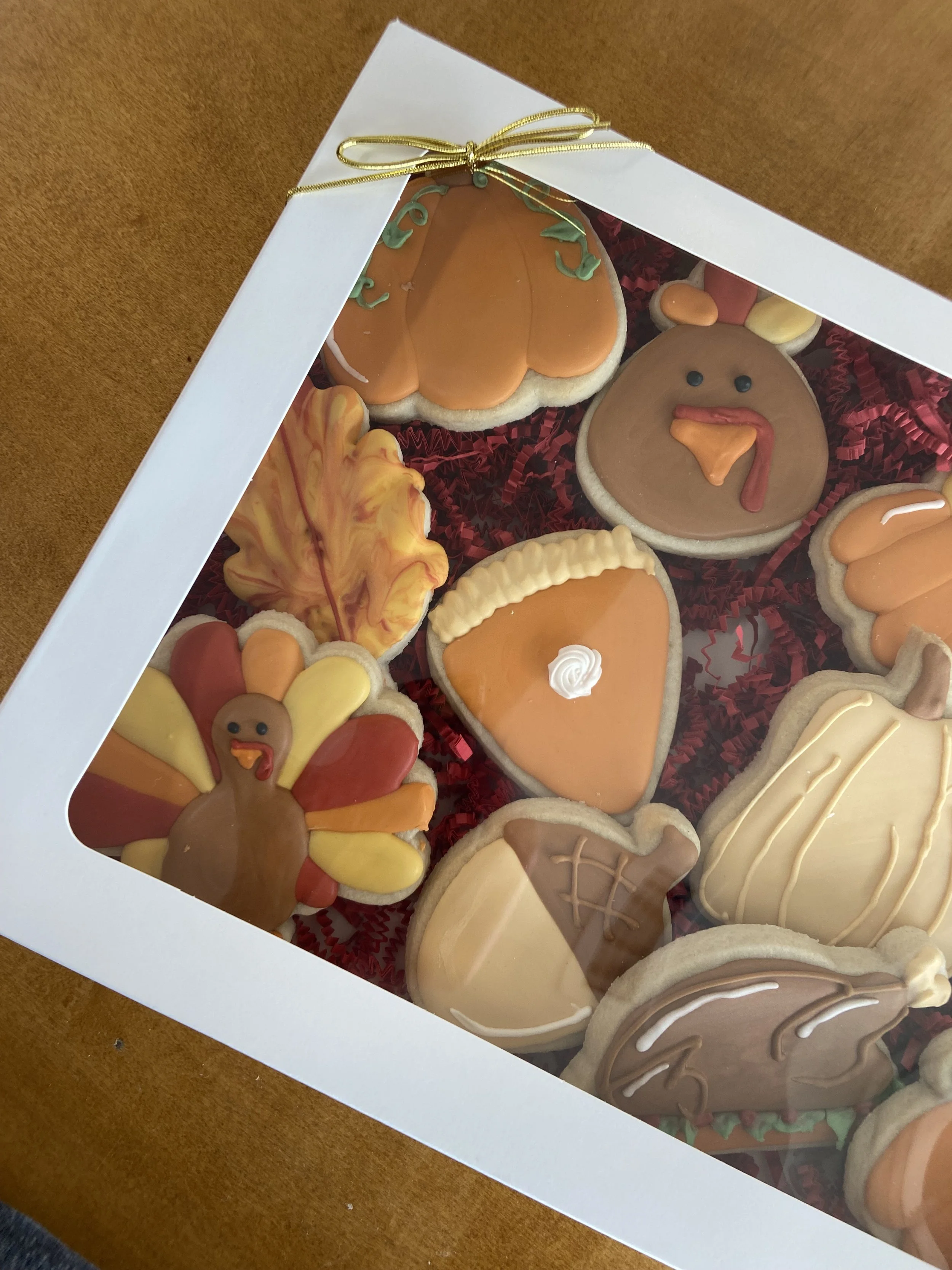 12 pack - Thanksgiving Cookie Gift Box