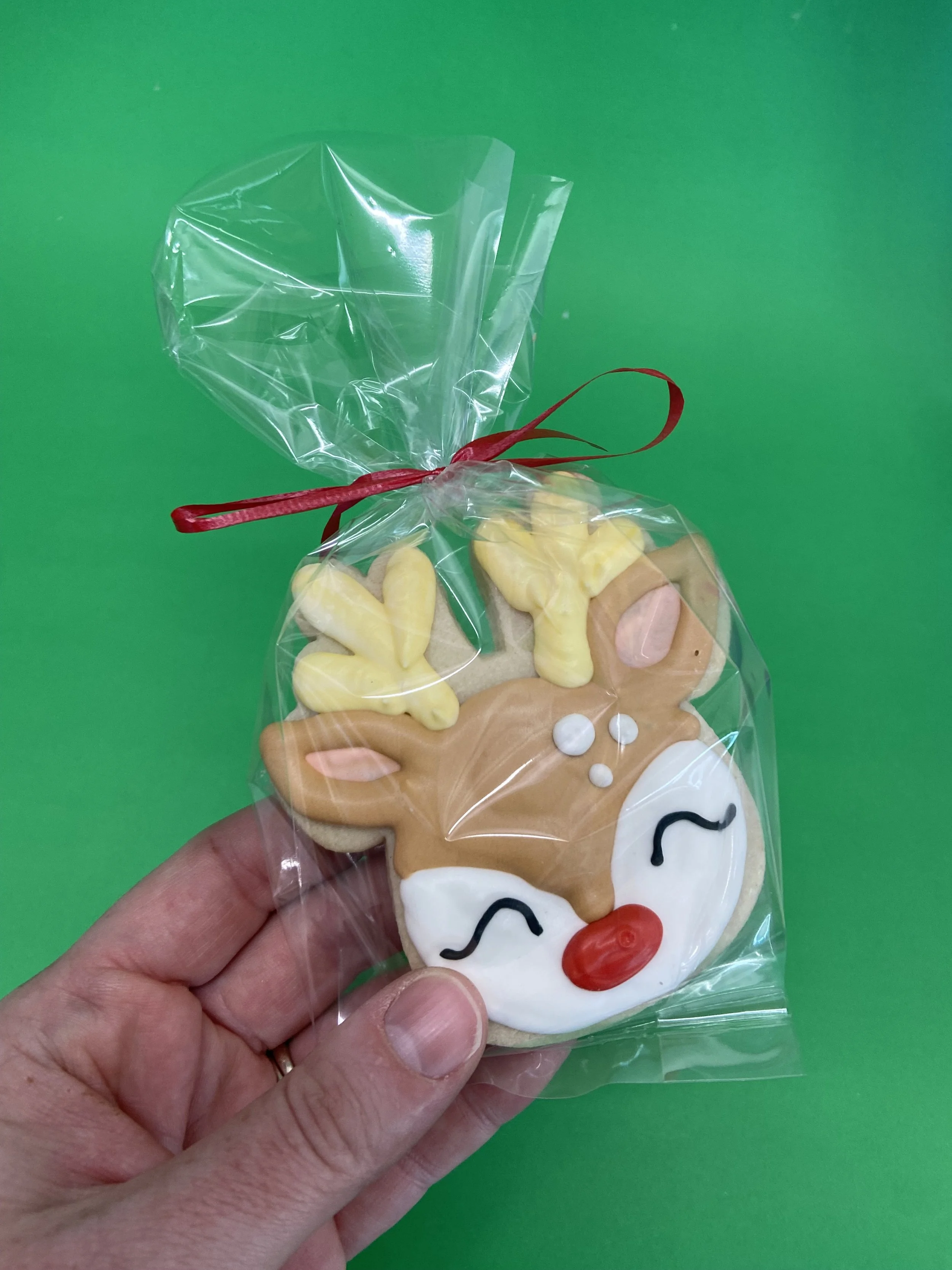 Rudolph Cookie - Individually Packaged