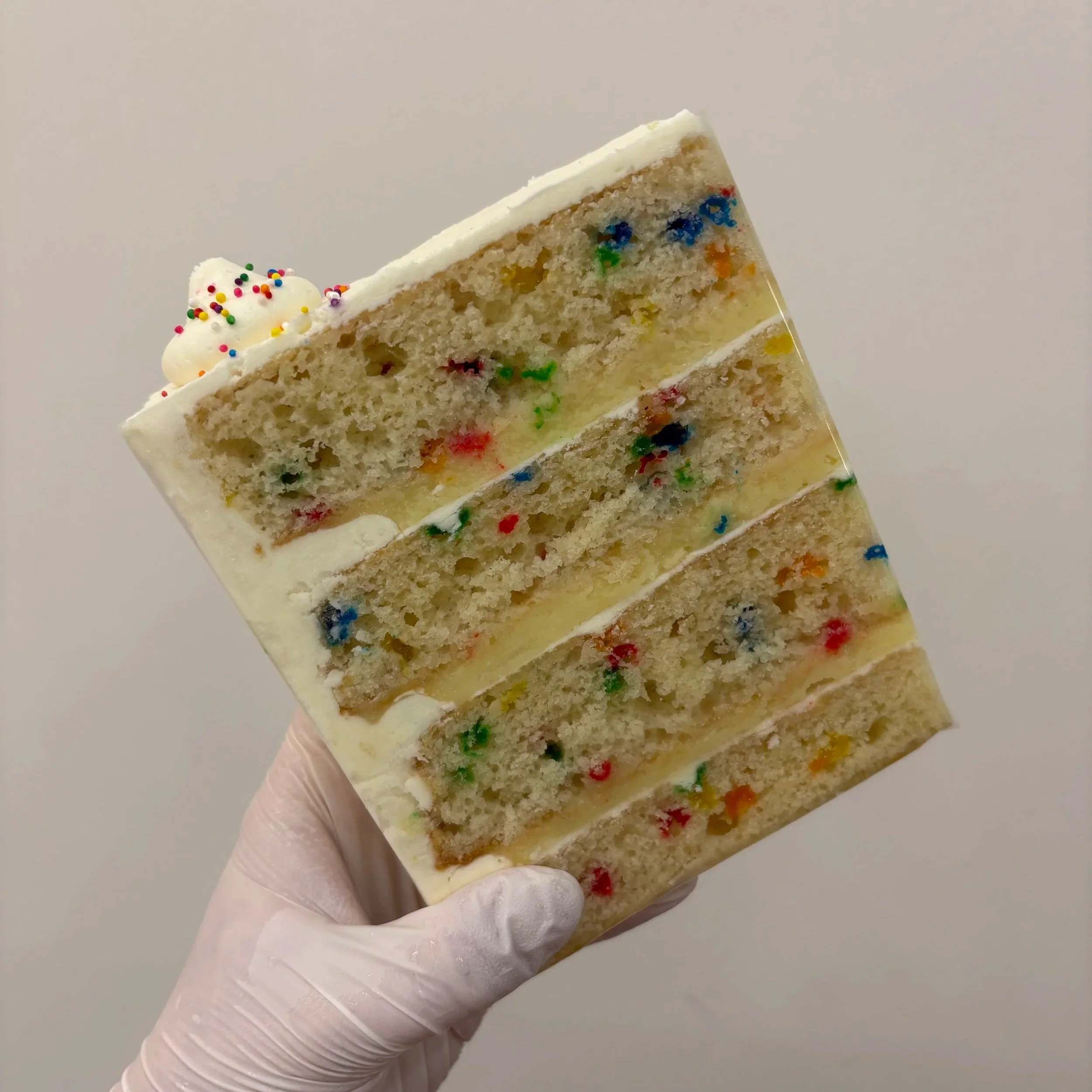Cake by the Slice Feature #1: "Classic Confetti Cake!"