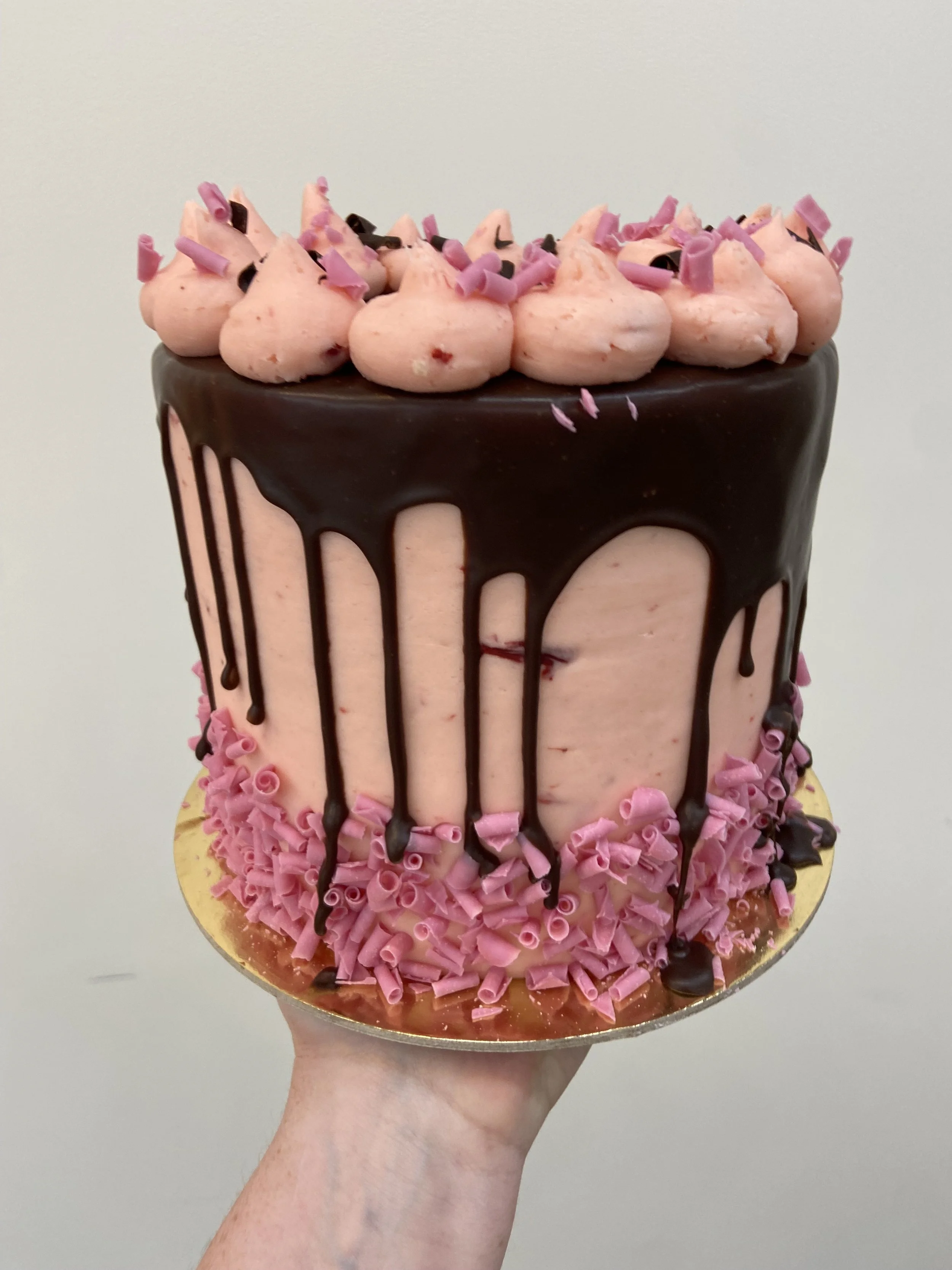 Chocolate Dipped Strawberry Cake