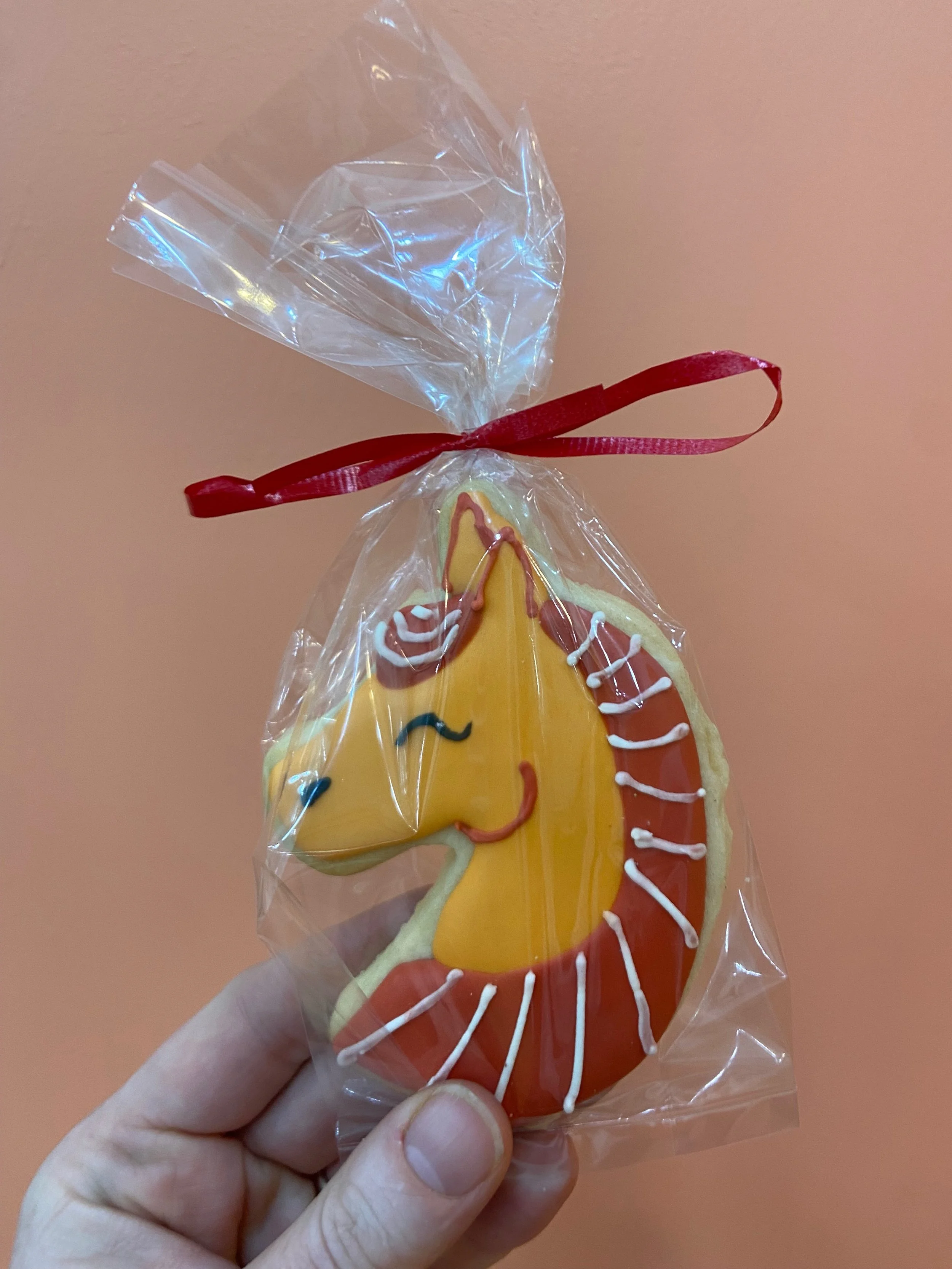 Fire Horse Lunar New Year Cookie - Individually Packaged