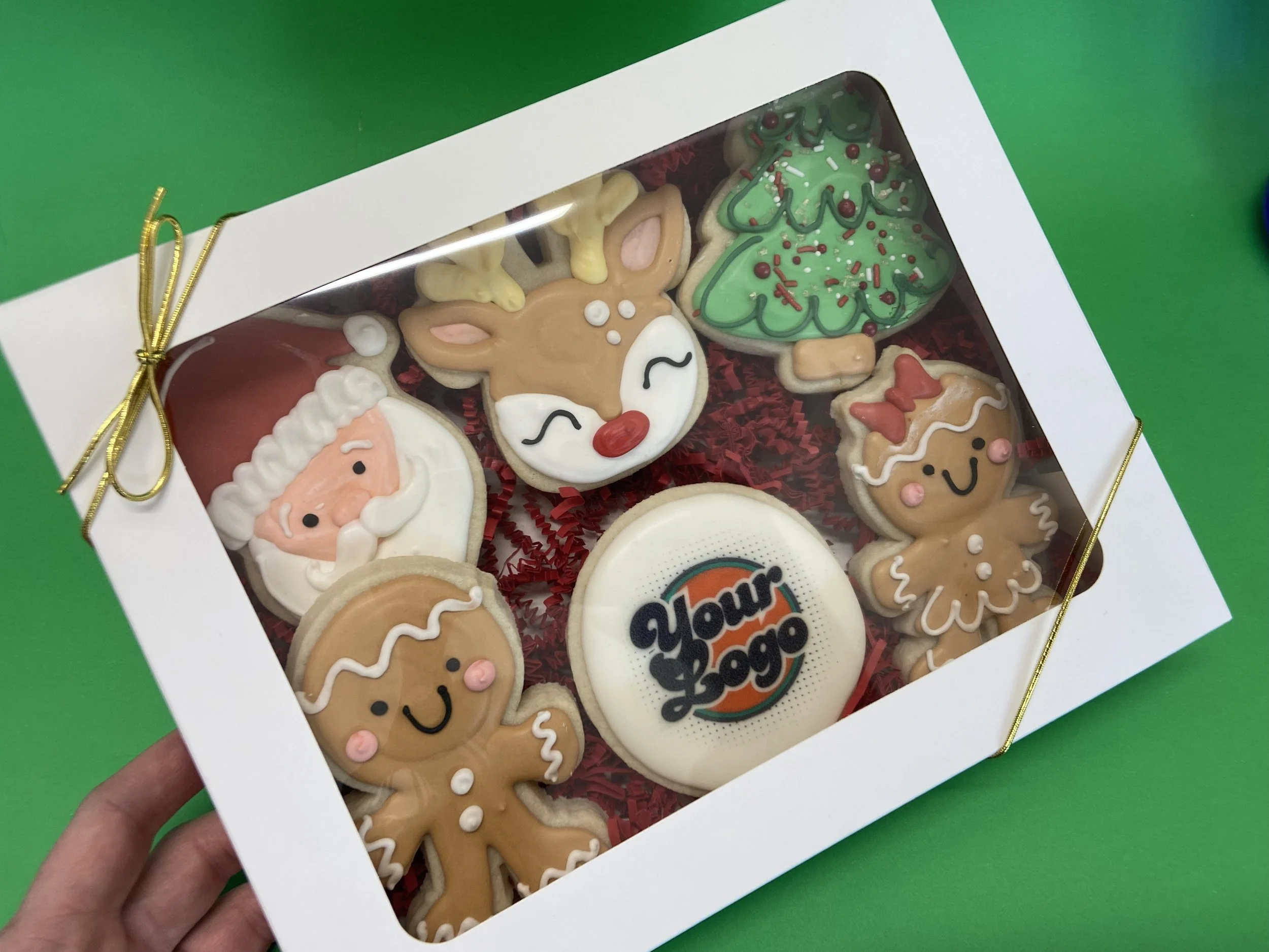 Corporate Christmas 6 Pack Sugar Cookie Gift Box
