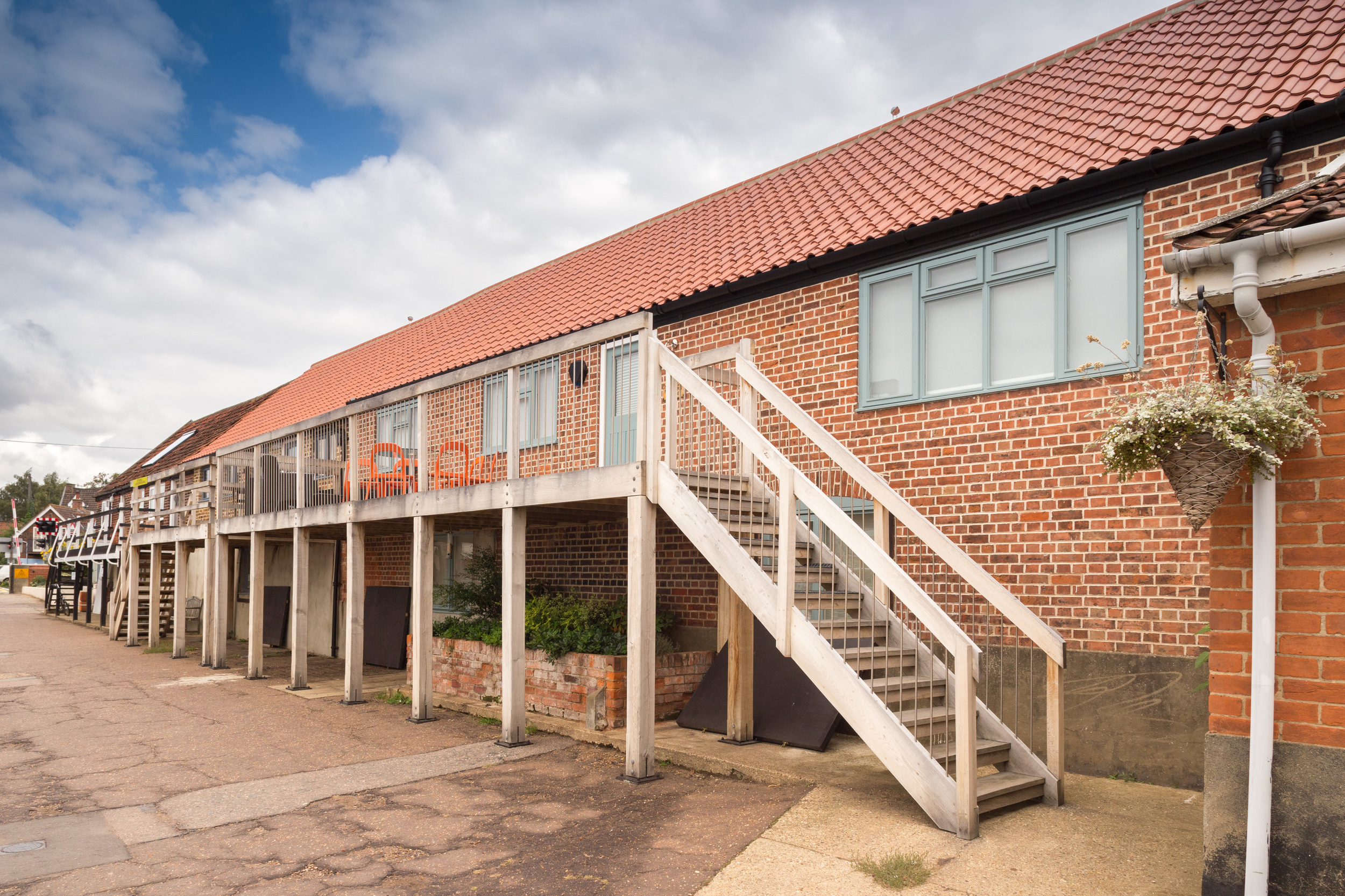   Ferry Quay  Woodbridge   Renovation of a run down office and neighbouring flat in Woodbridge, extensive works included exploring methods of flood proofing  