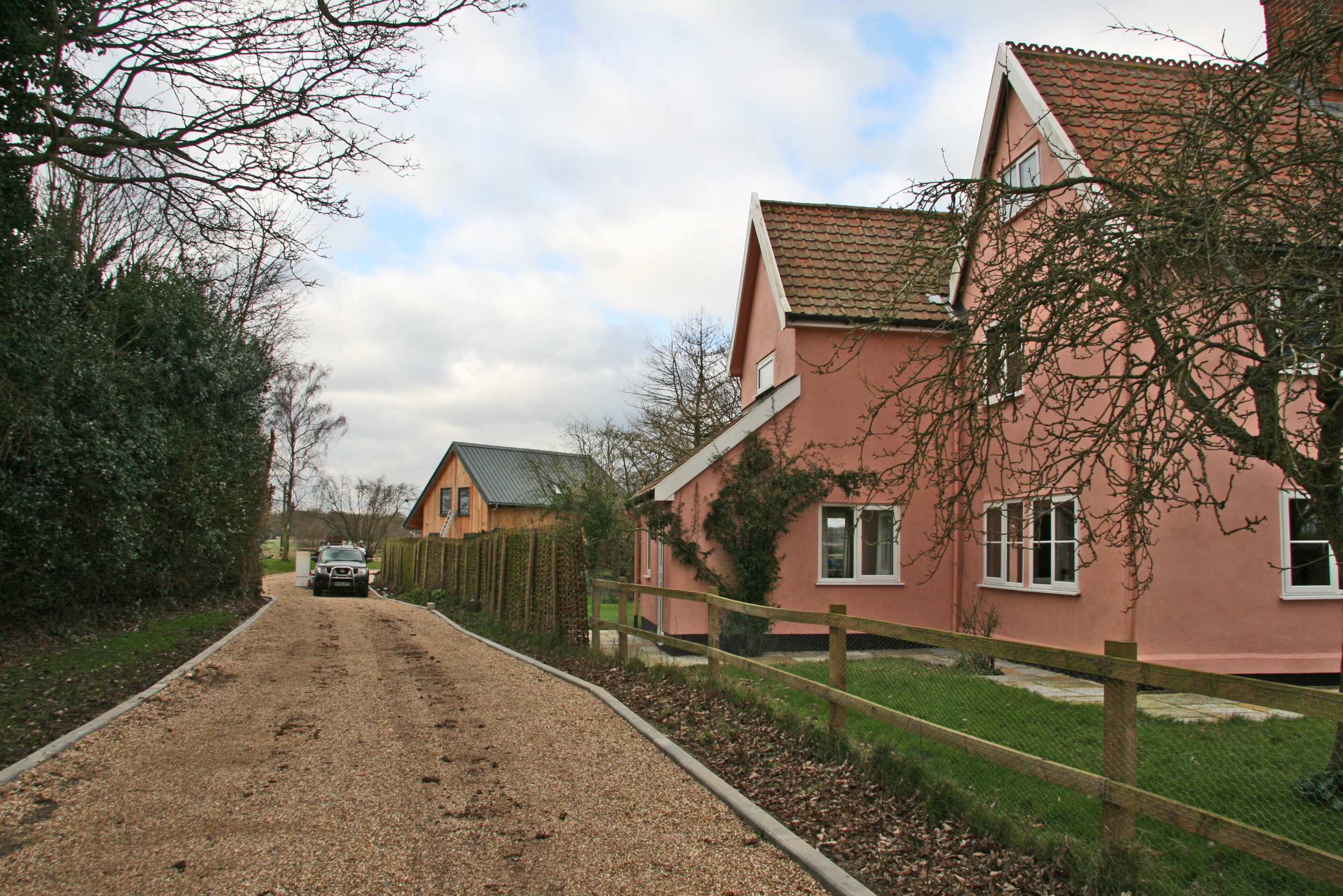  The project involved the segregation of a parcel of land within our clients land for the erection of a new dwelling for them to occupy. The host property, Church Farm House is of a traditional Suffolk Farmhouse aesthetic, which the new dwelling woul