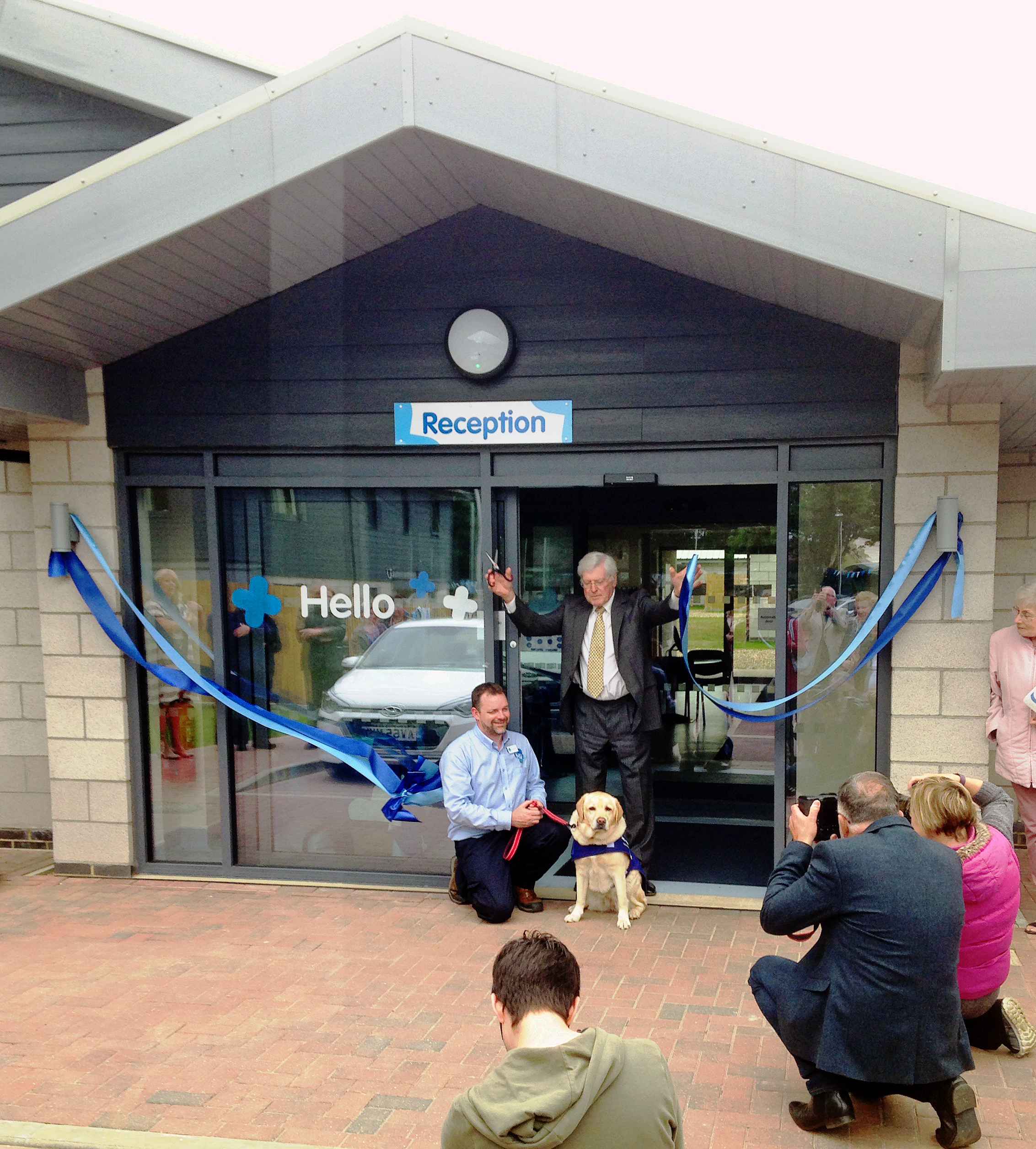  The Blue Cross re-homing centre was officially opened by Peter Purves, TV presenter, on 25th May 2016 