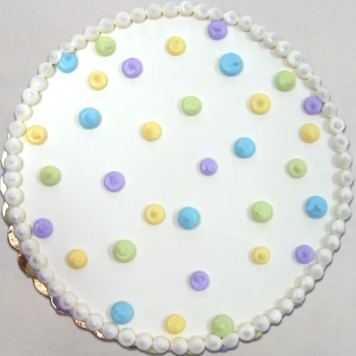 Abstract pastel polka dots