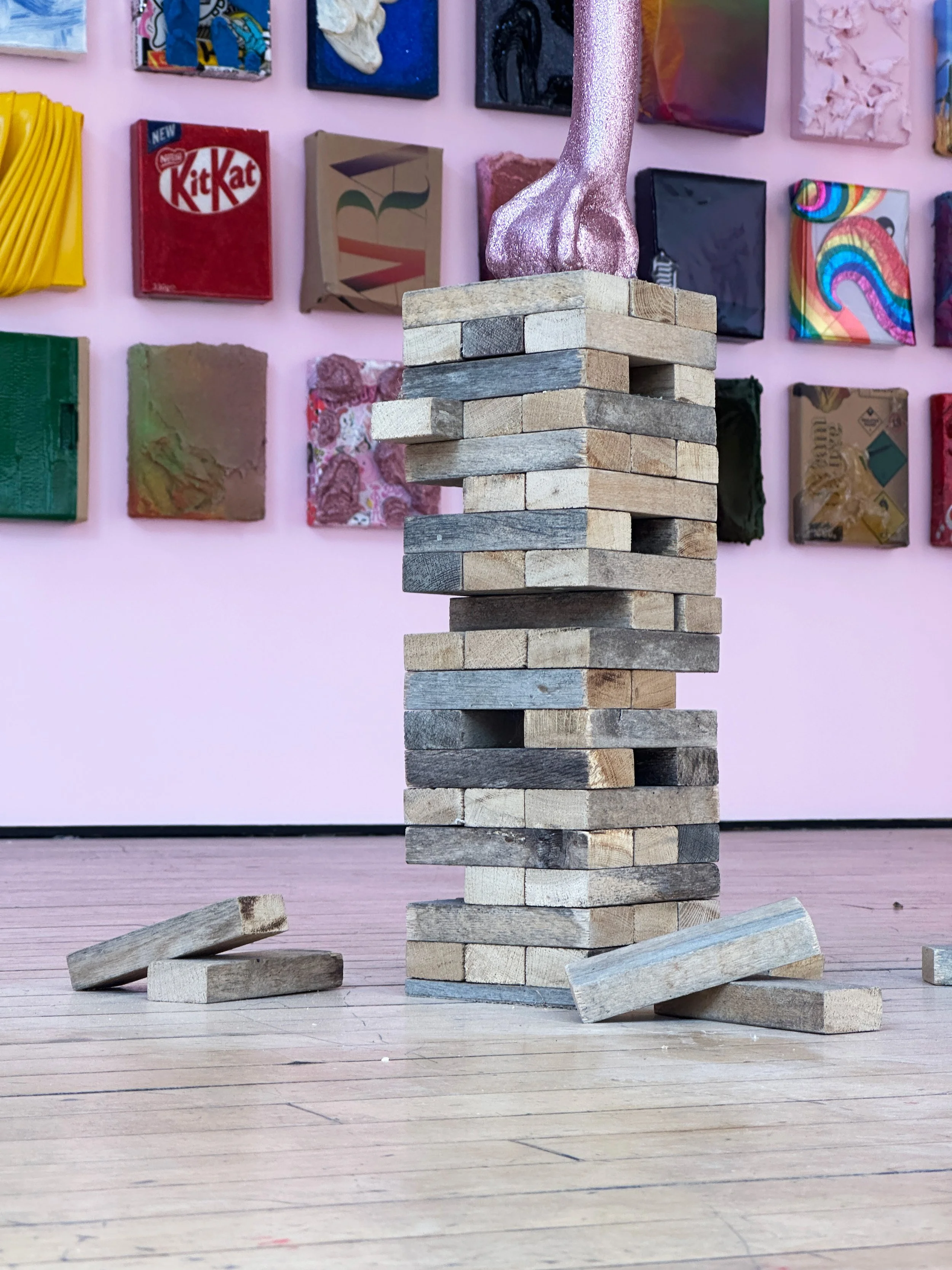 Detail of Precipice at Kavel Rafferty Gallery - Margate