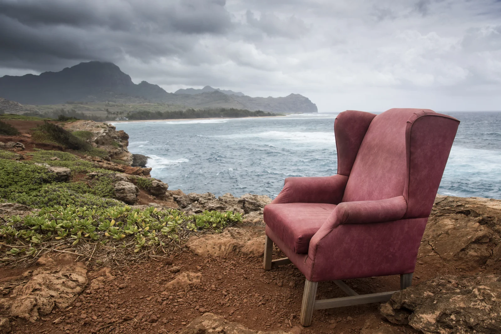 Million dollar view from Maha'ulepu Trail