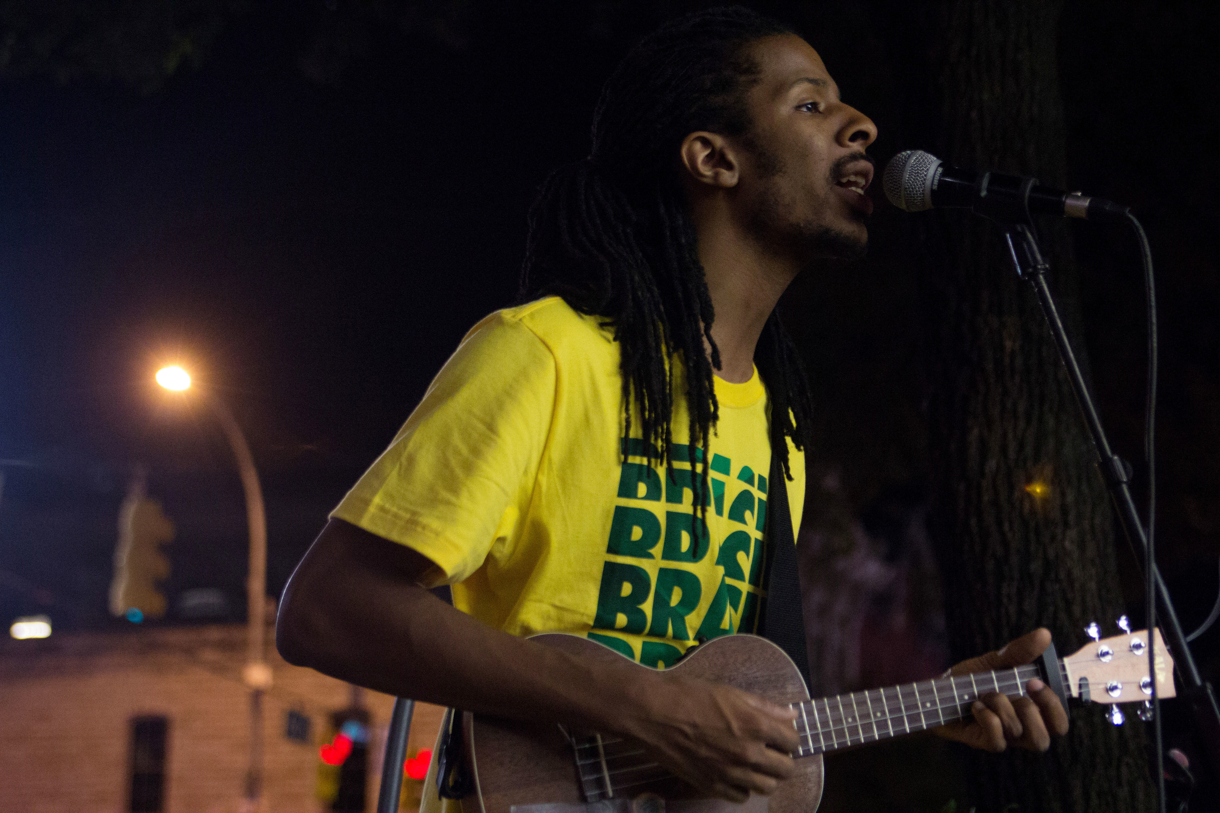 Eems has been playing the drums, piano and guitar since he was a kid, but he found his niche with the ukulele.