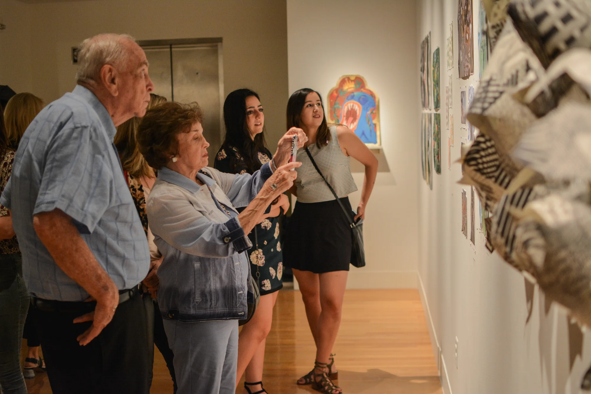 Some relatives of the artists were present and showcased their pride.