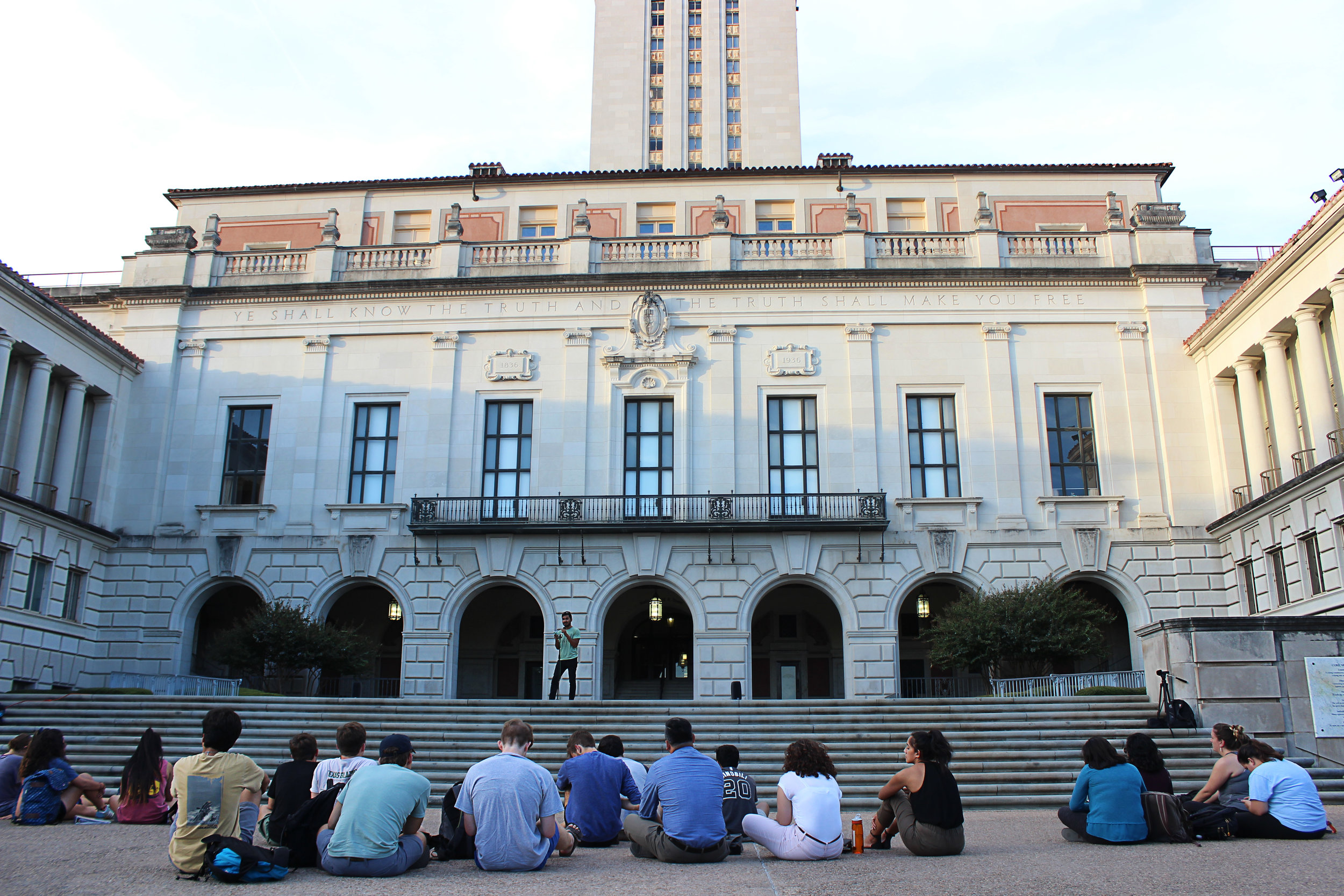 Attendees gather to listen to speakers discuss what real beauty is.