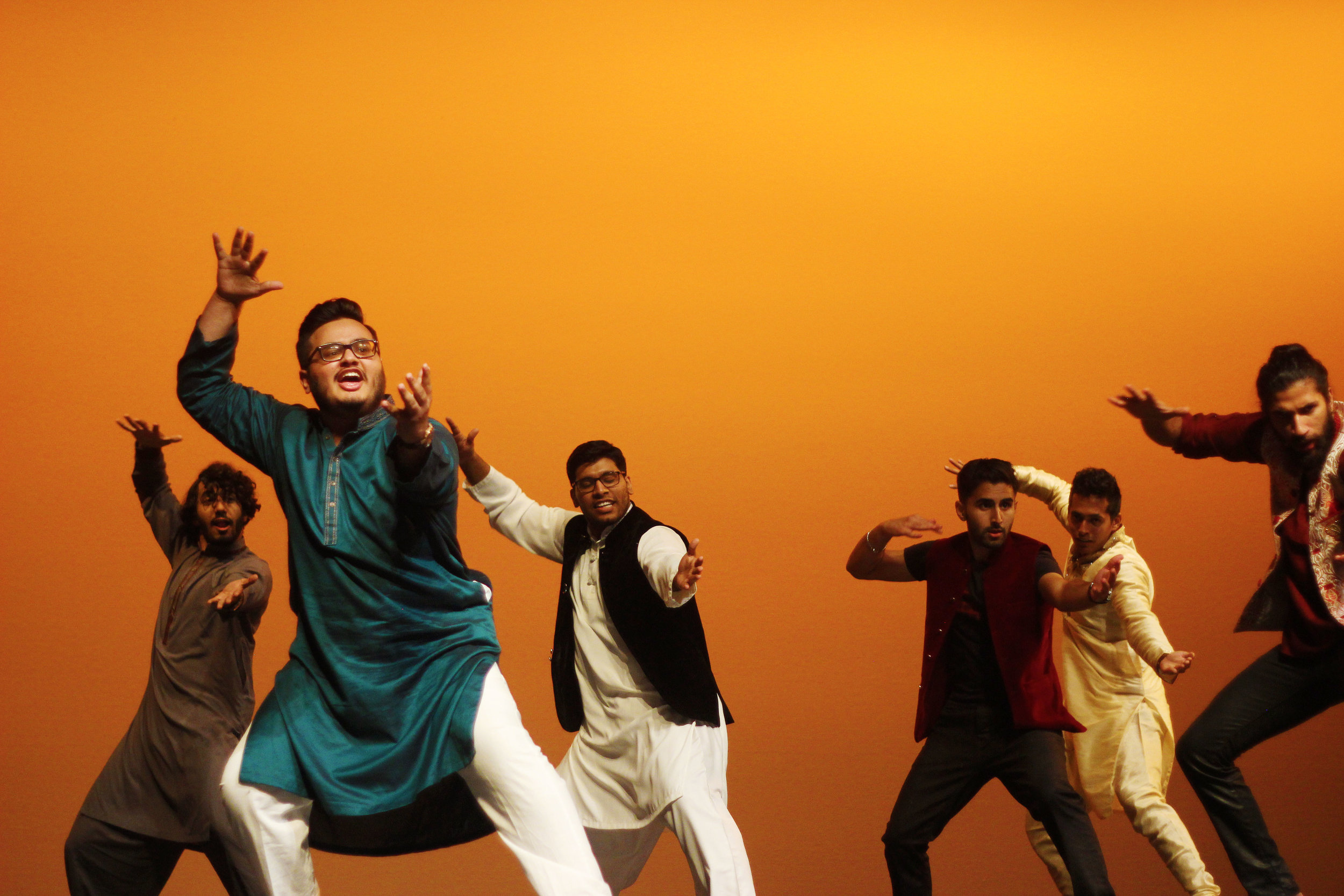 Dance performances continued through the night.