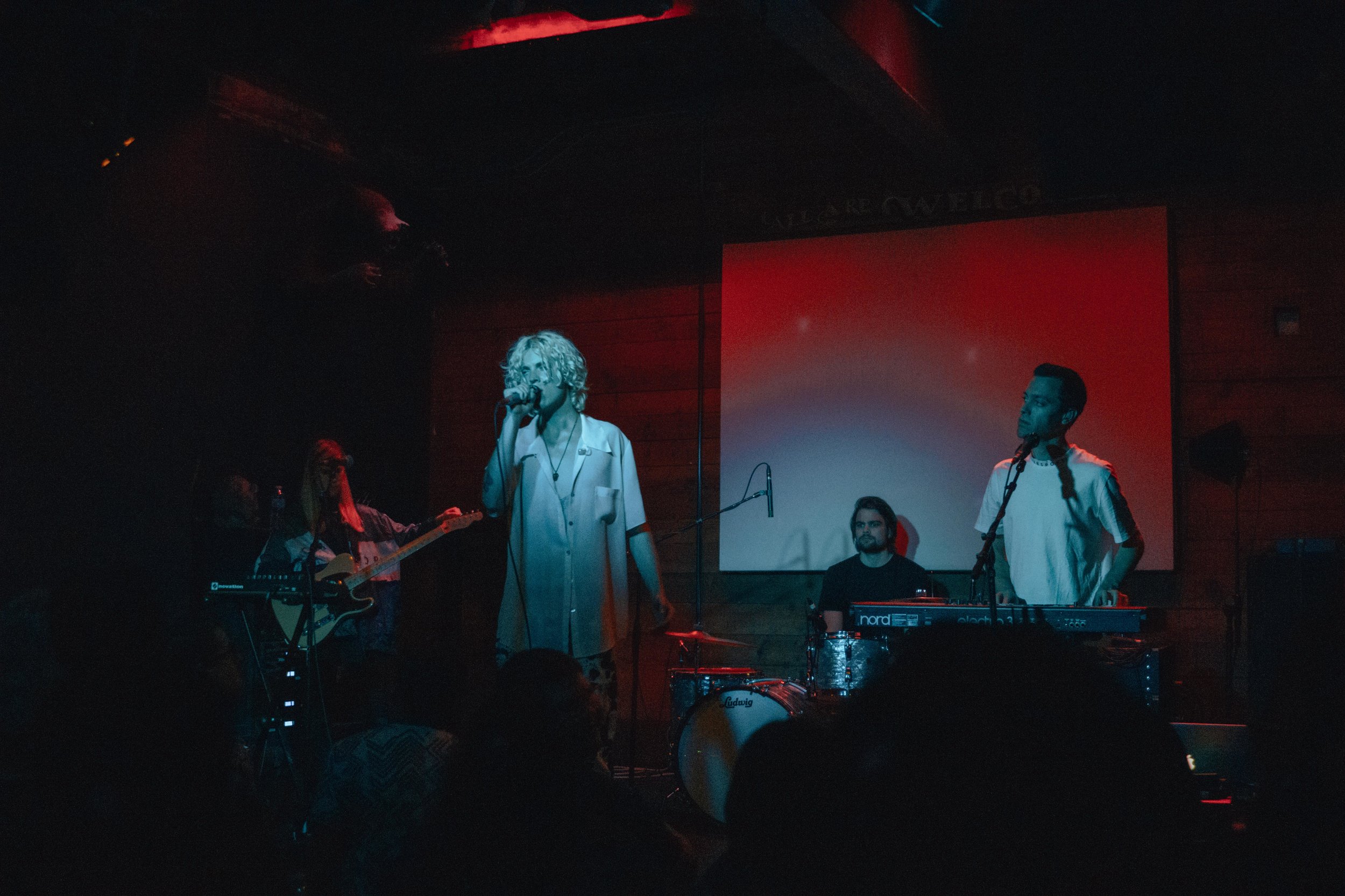 Cub Sport is composed of Zoe Davis, Tim Nelson, Sam Netterfield, and Dan Puusaari.