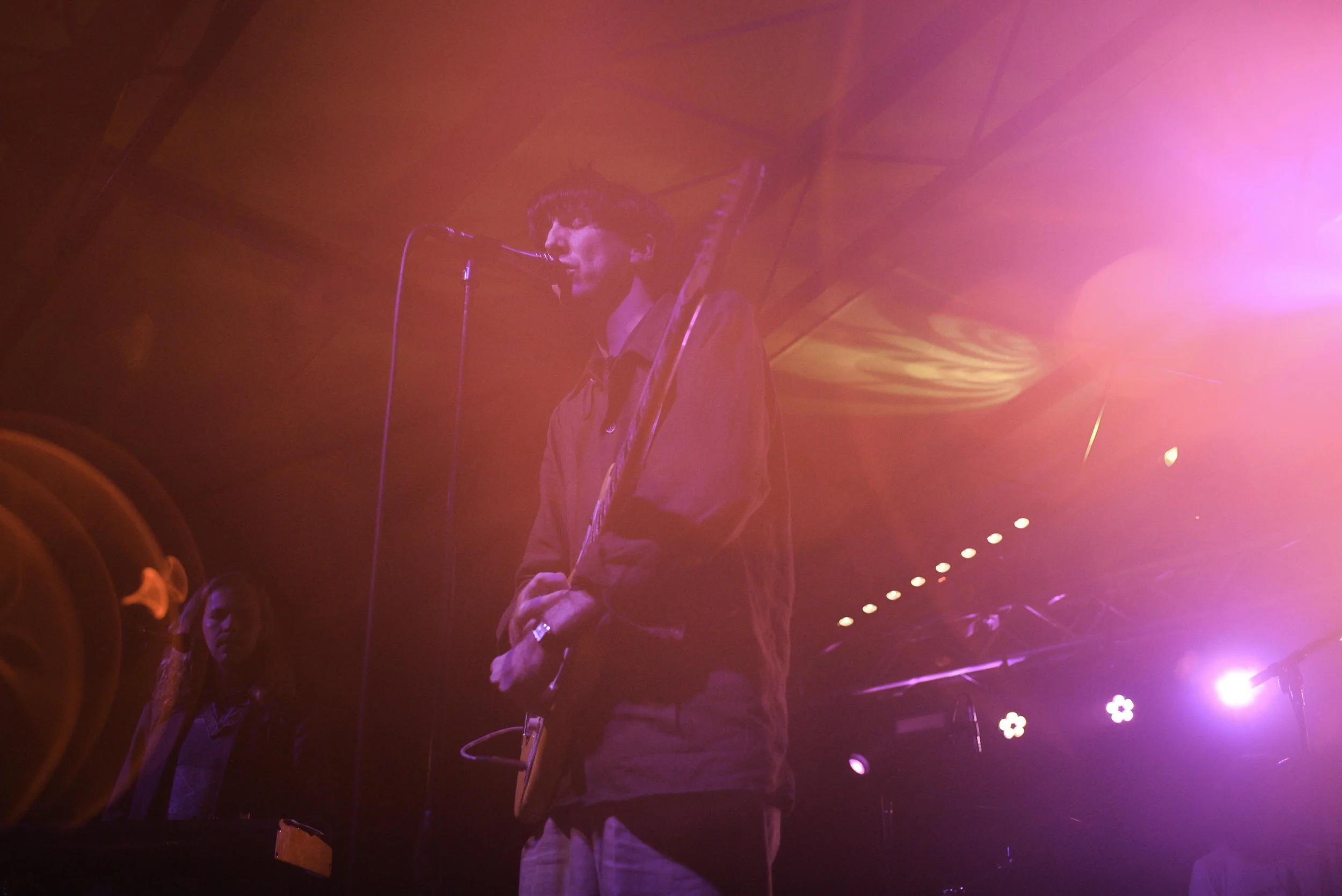 Rock band Deerhunter played at the Mowhawk for the AV Club showcase. The band was formed in Atlanta Georgia and was founded by Bradford Cox.