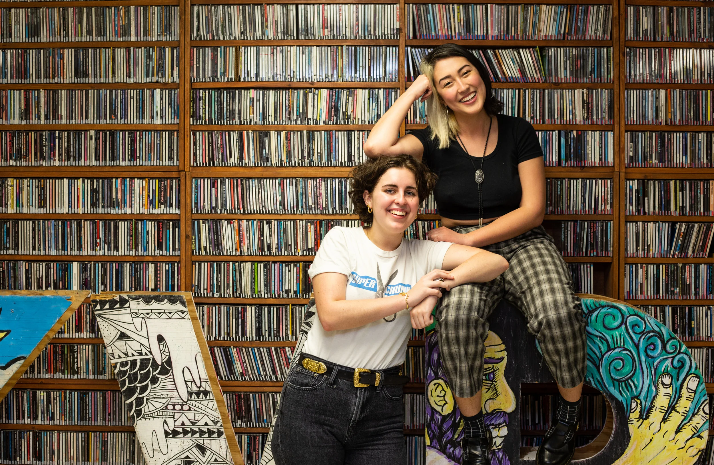 Seniors Elise Barbin (left) and Gab Soong (right) are the curators of the largest college festival.