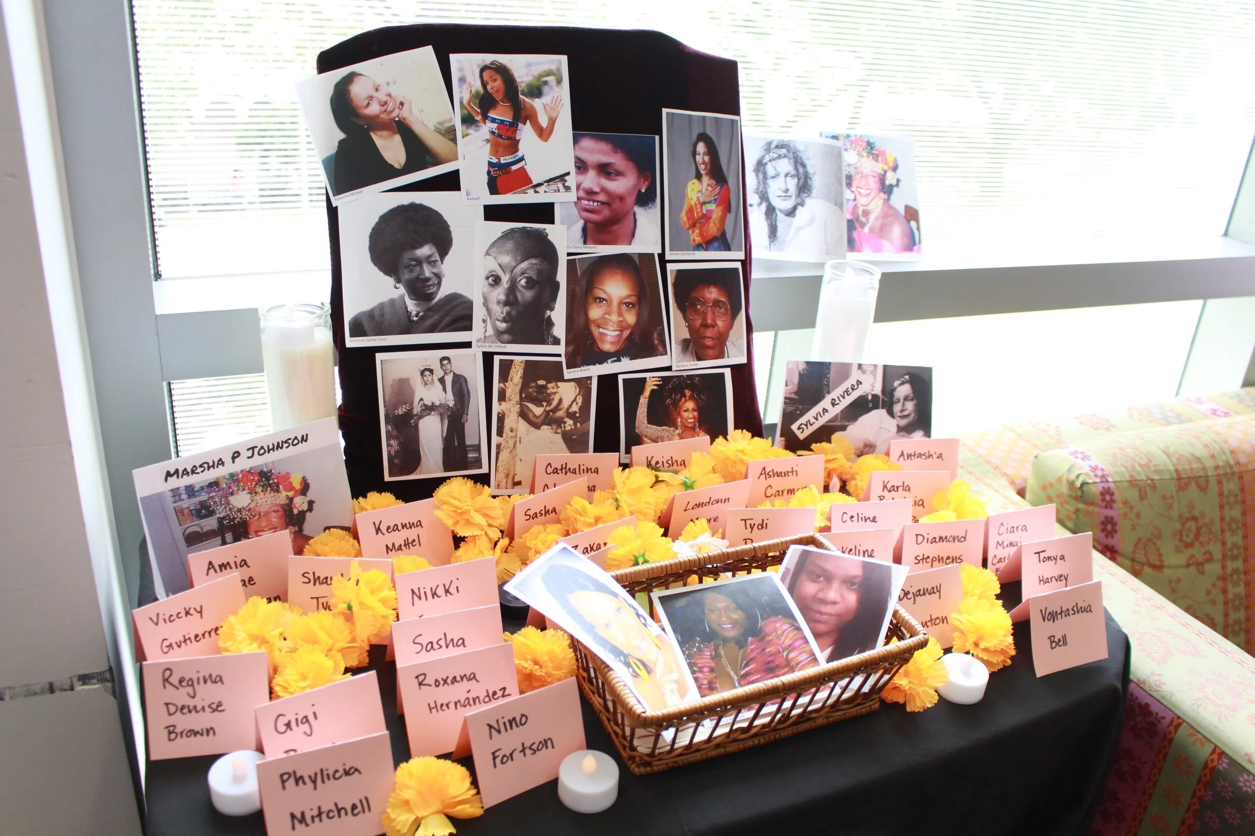 This shrine put together by Rendon and Campos features various women’s ancestors and highlights the traditions that they valued.