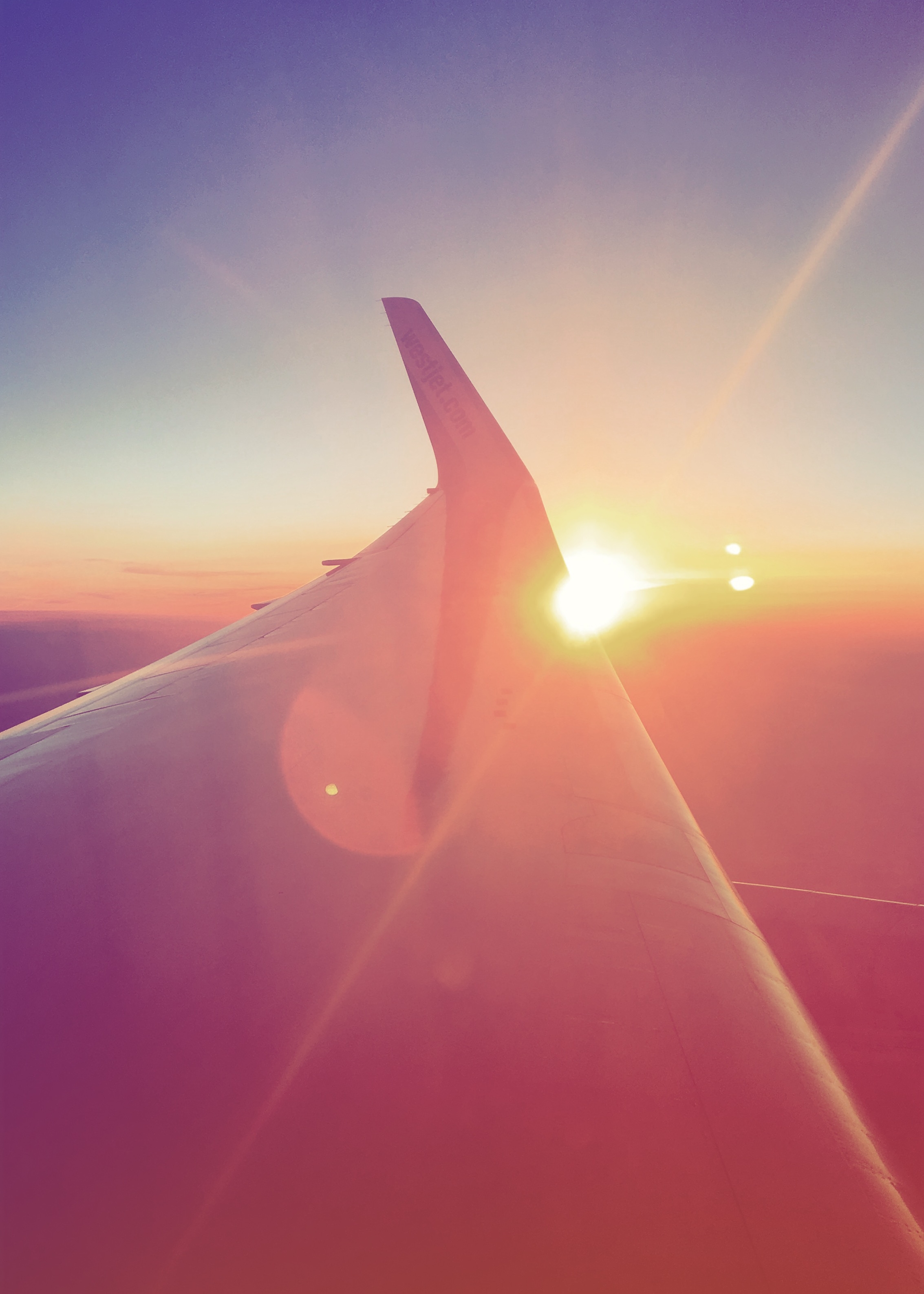 Sunrise on the flight to London