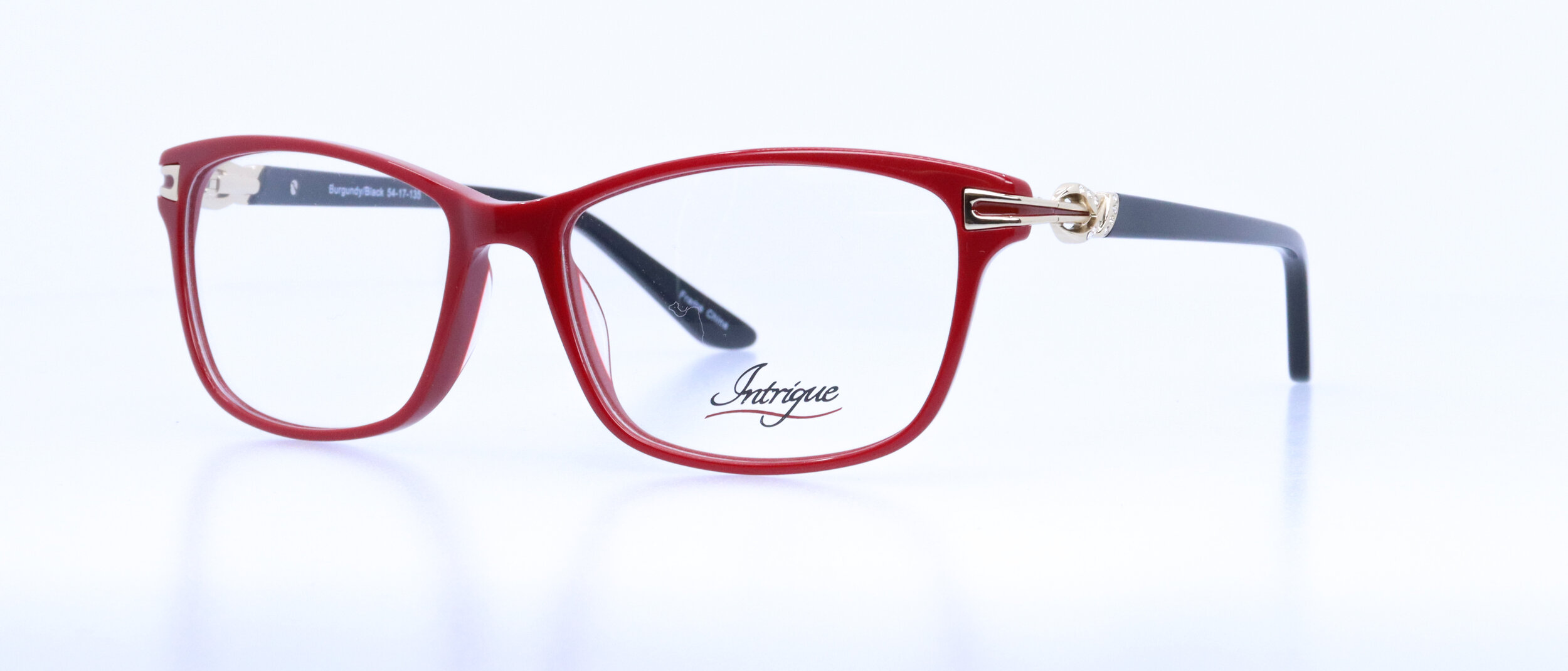  INT201: 54-16-135, Available in Burgundy/Black or Tortoise/Purple 