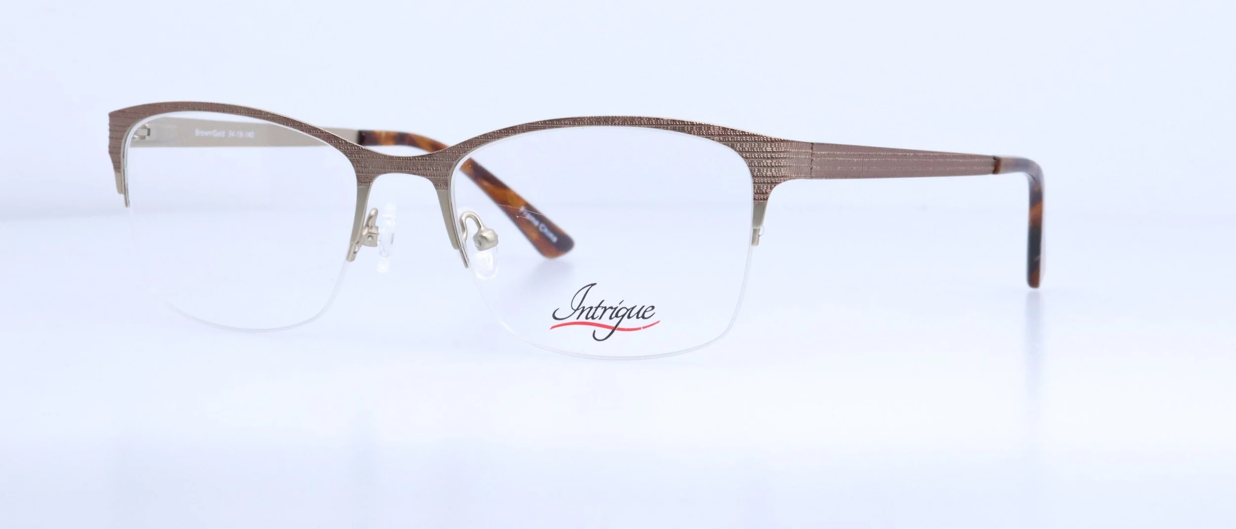  INT250: 54-18-140, Available in Black/Gunmetal, Brown/Gold, or Burgundy/Gold 