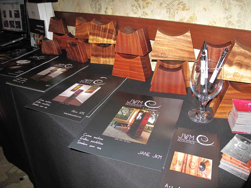 JWM Acoustics Accessories display