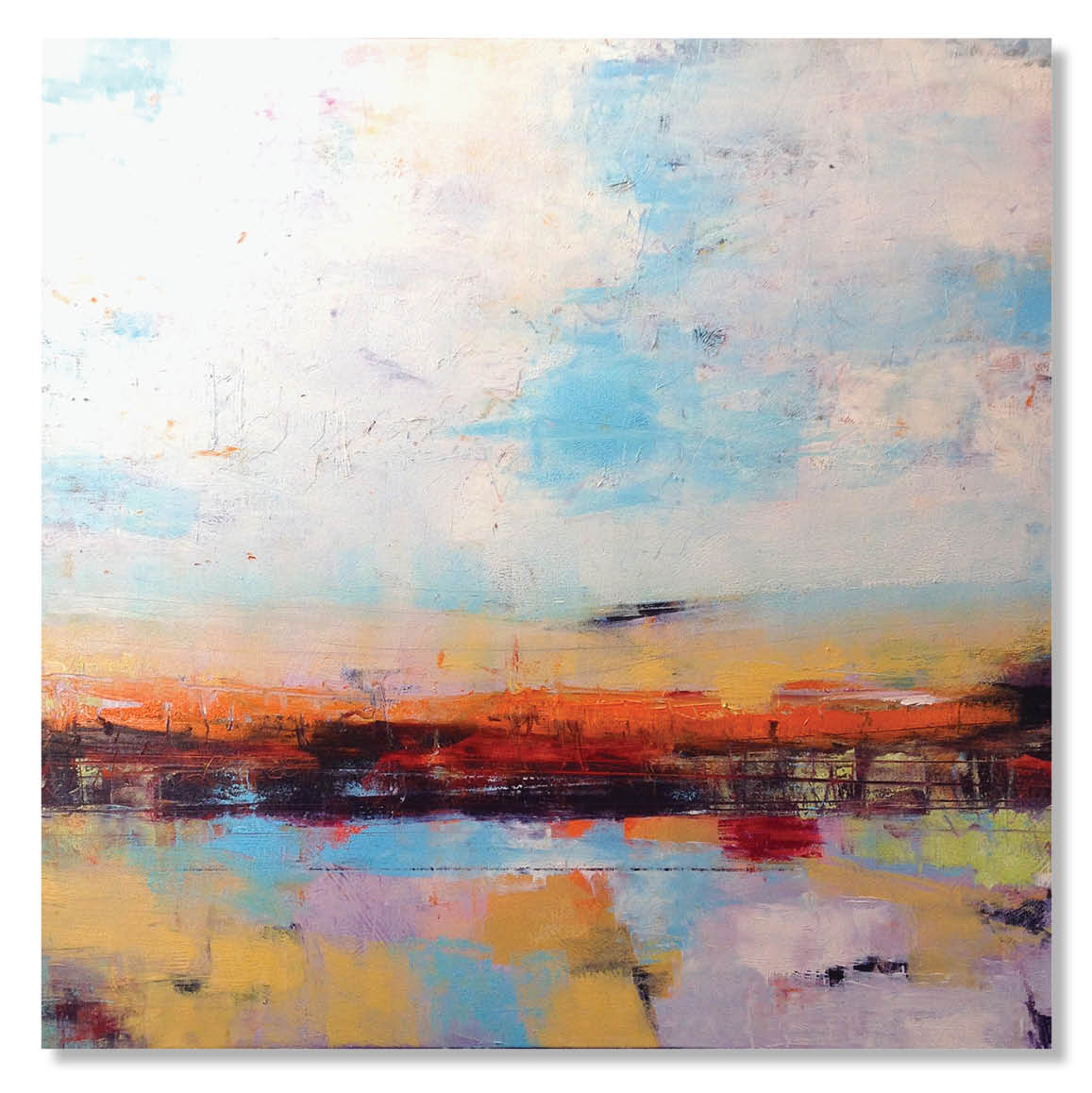 LUSH FIELDS | SOLD 36 x 36 x 1.5 Oil on Wood Panel