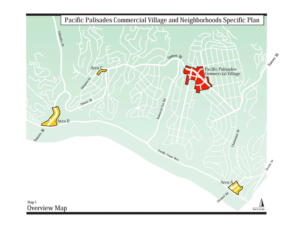 Pacific Palisades Village Map Maps — Pacific Palisades Design Review Board