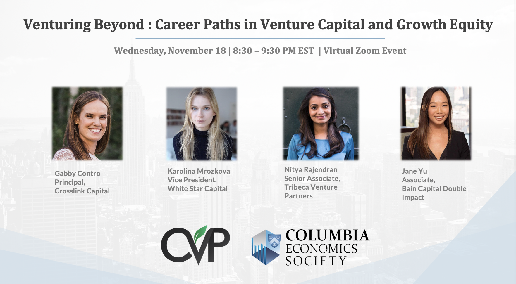 Venturing Beyond: Career Paths in Venture Capital and Growth Equity