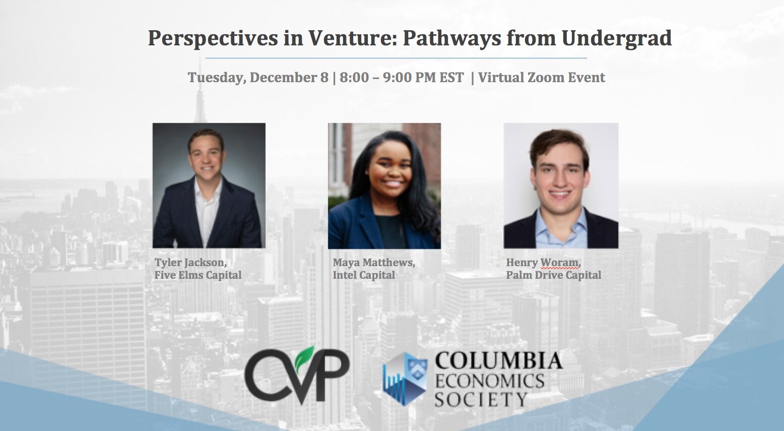 Perspectives in Venture: Pathways in Undergrad
