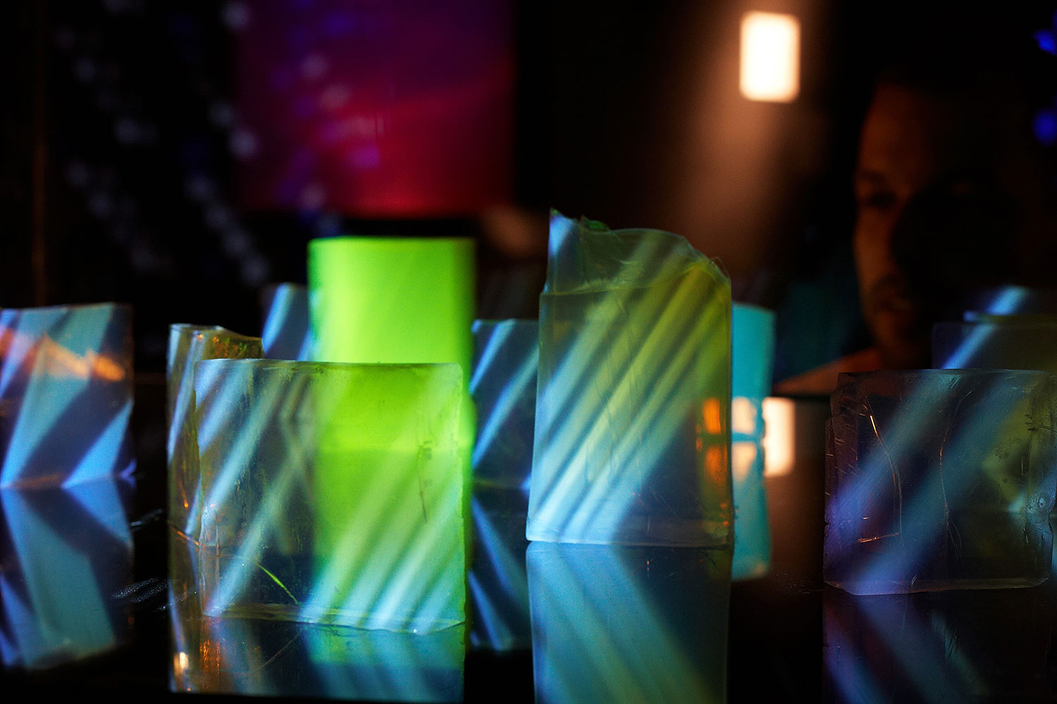   Aerogel Sculptures    Projections on 99.8% air    more  