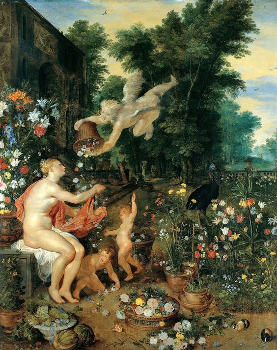 Painting of Flora and Zephyr