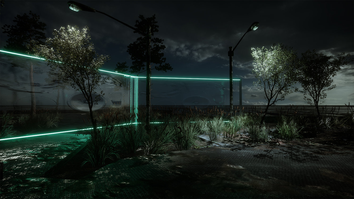 Still from Aquaphobia, installation by Jacob Kudsk
