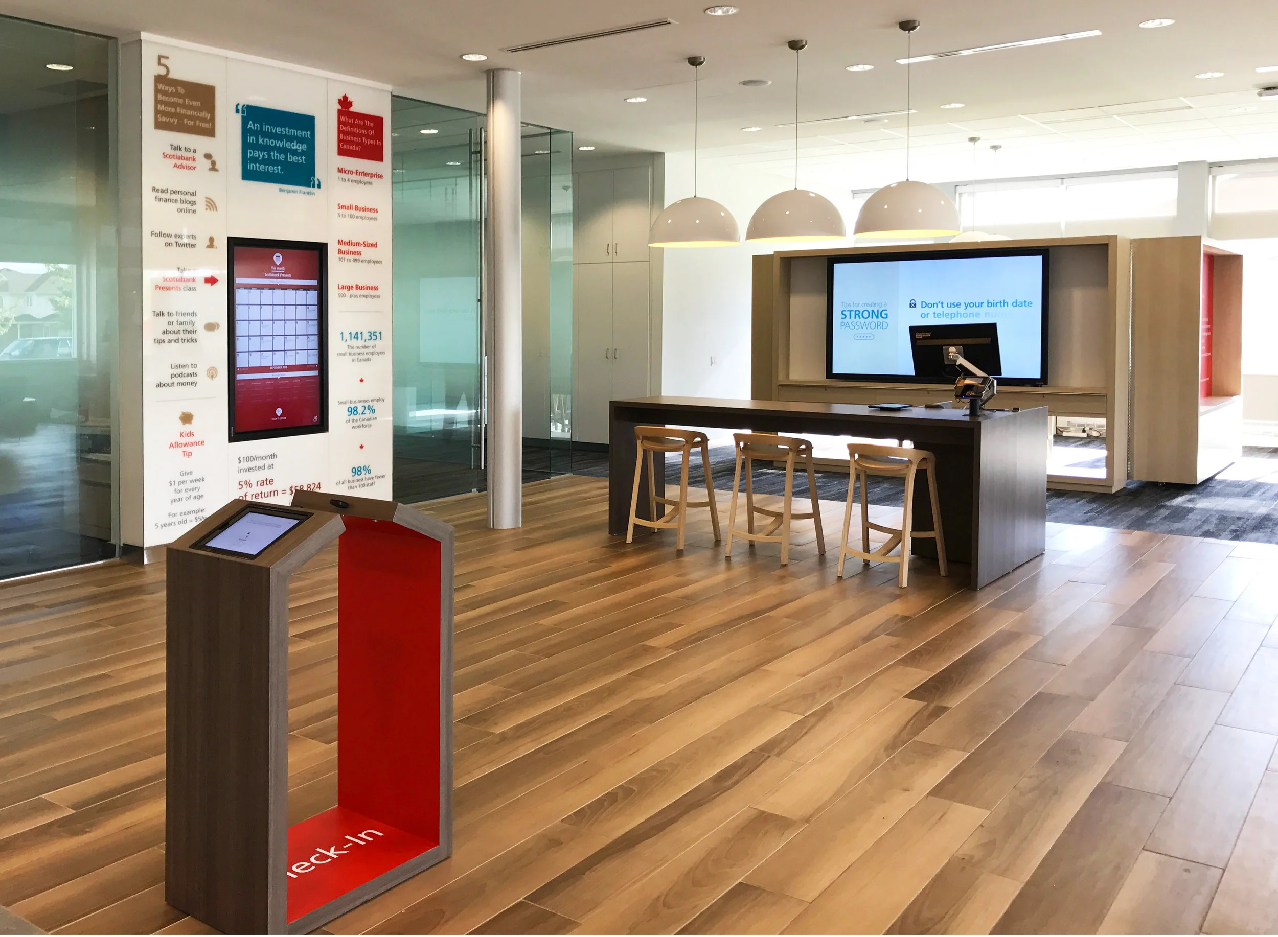  Pilot location for full-service branch. 