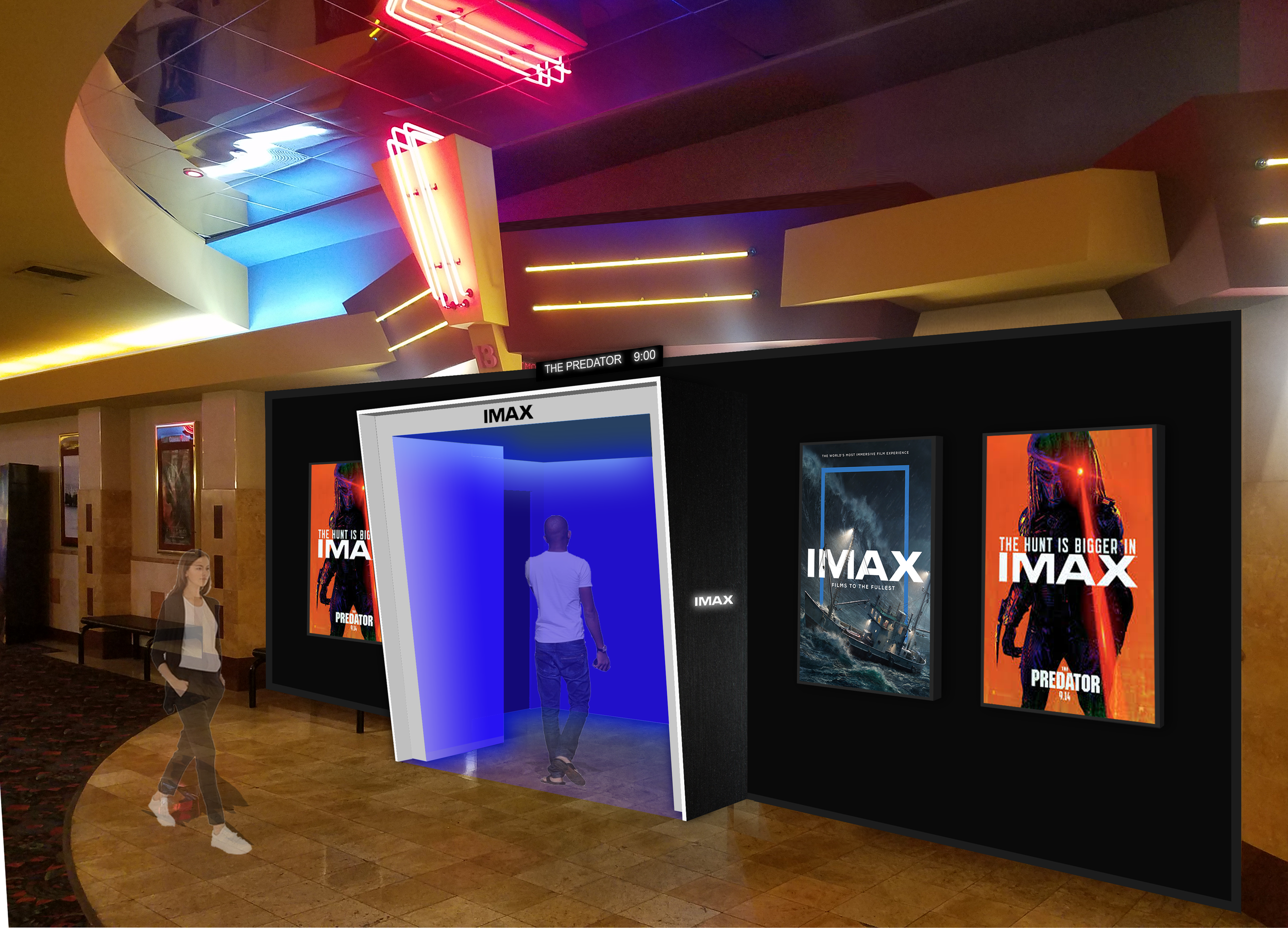 Small scale render mock-up at Alhambra location.