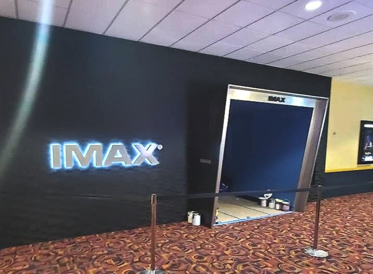 Photograph of construction site at a partner theater.