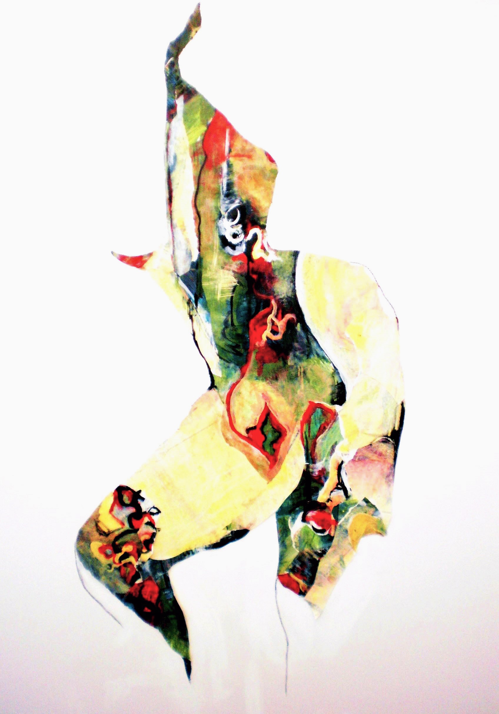 COLETTE STANDISH, Surreal Abstract 2 , 2014, acrylic on canvas, 62" x 48"