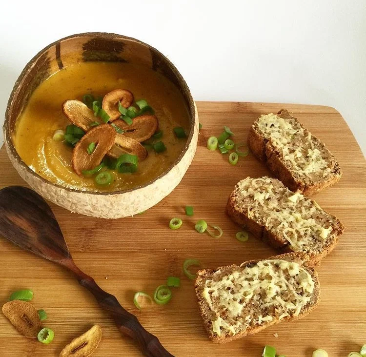 SPICED PUMPKIN, CARROT AND COCONUT SOUP  🍂