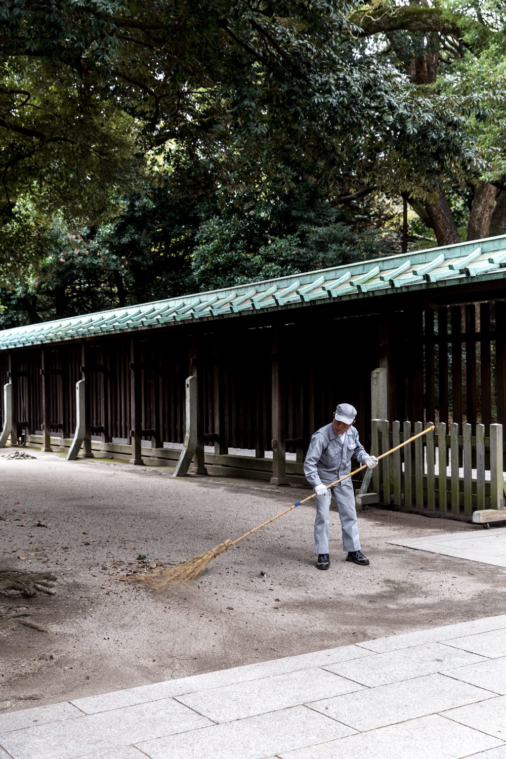 Outside the Meji Shrine