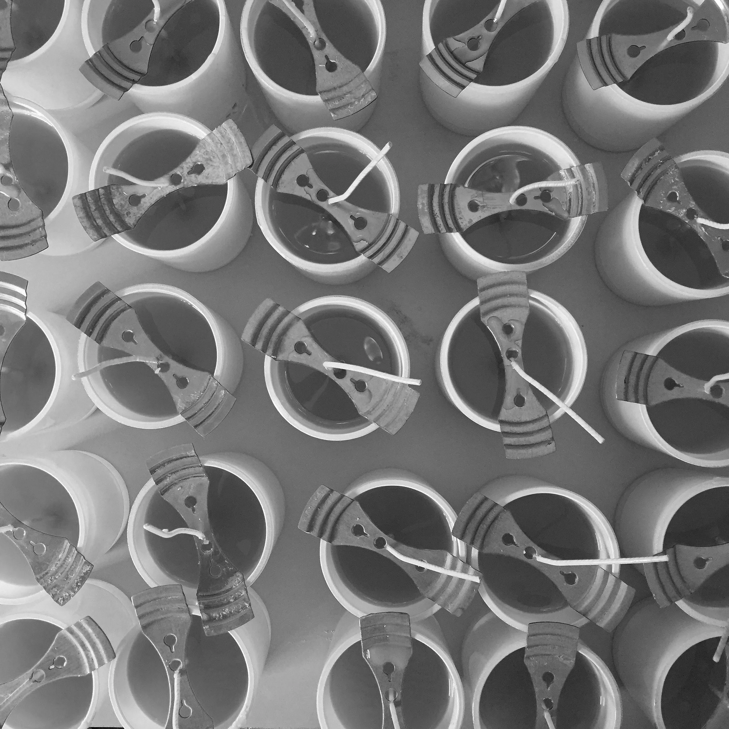 Careful pouring, looking for a flawless finish.