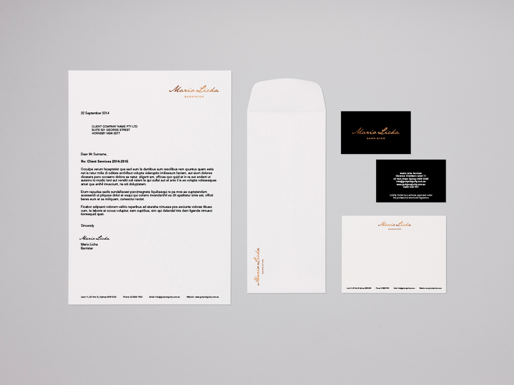 Business stationery design with premium printing