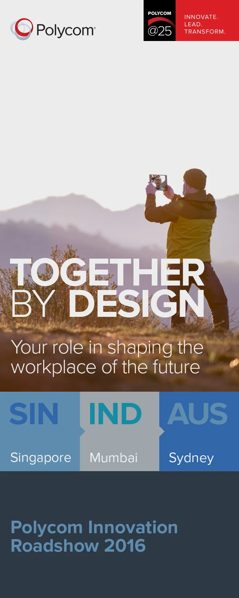 B2B marketing&nbsp;-&nbsp;Pull up banners for Polycom® event