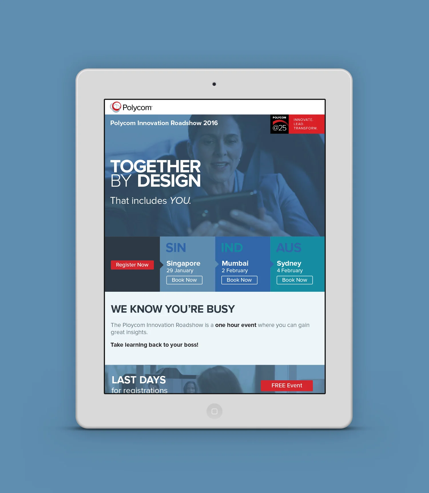 Mobile-responsive designs for email marketing program