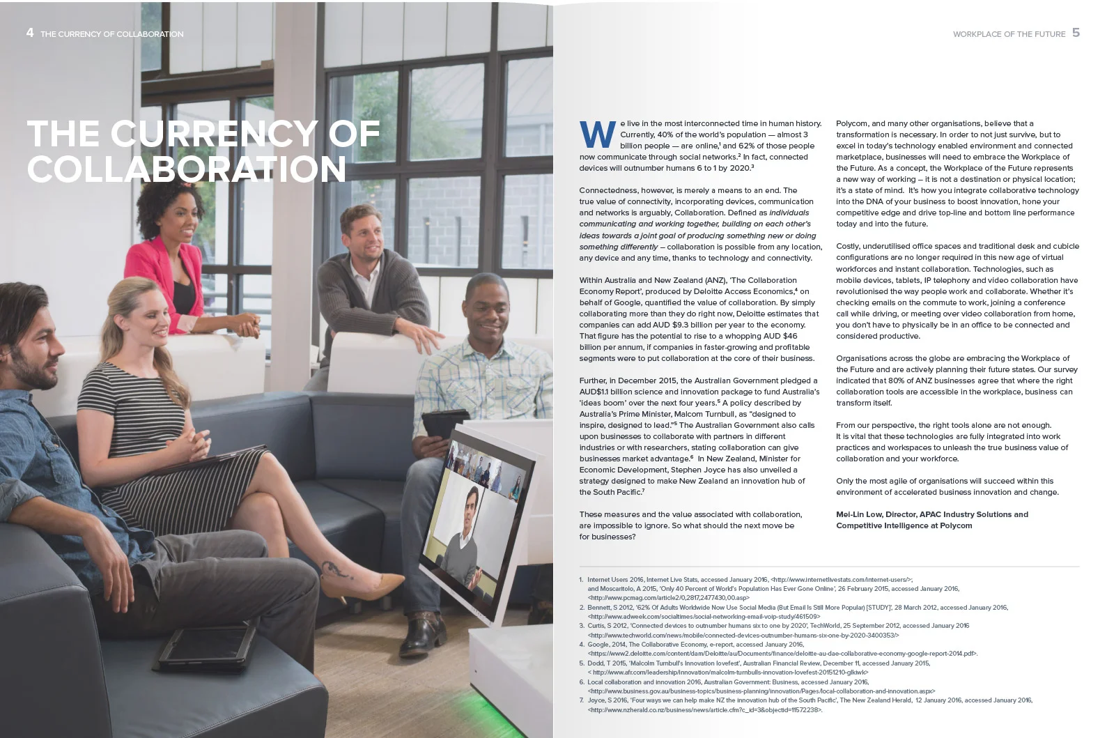 Polycom RealPresence Trio B2B online advertising campaign co-branded