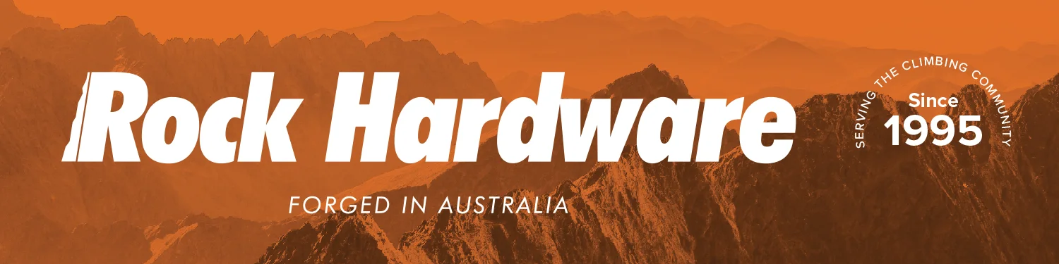 ‘A desk with a view’: The Rock Hardware banner placed at the front of the store.