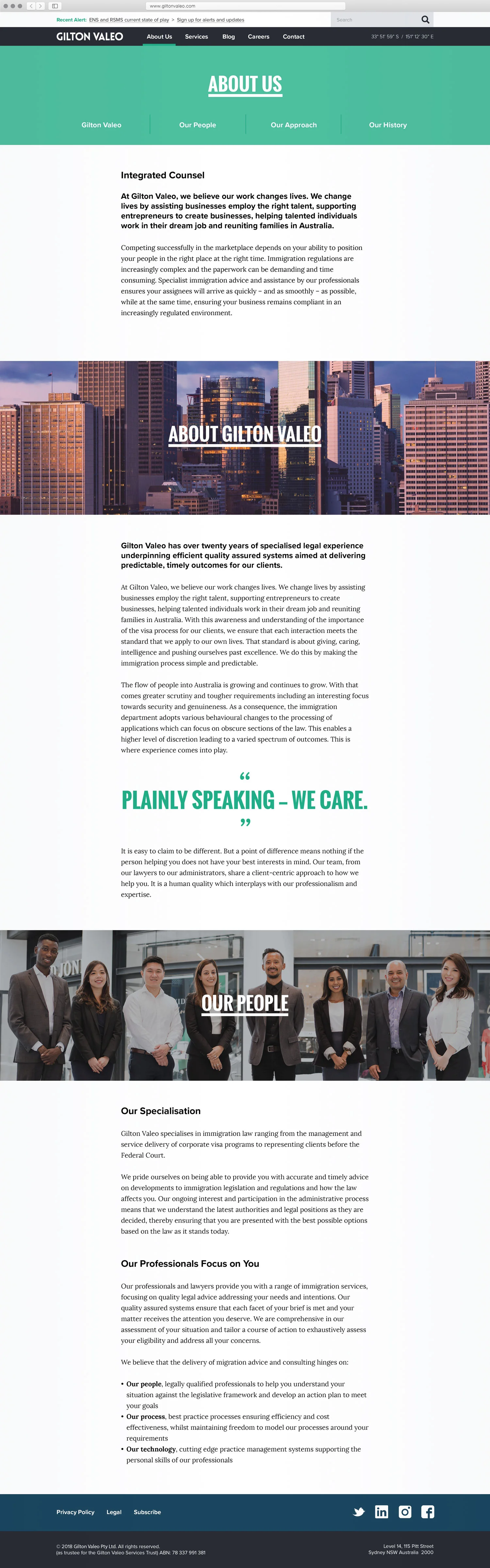 A combination of select typefaces to increase legibility, a major issue with the previous website.