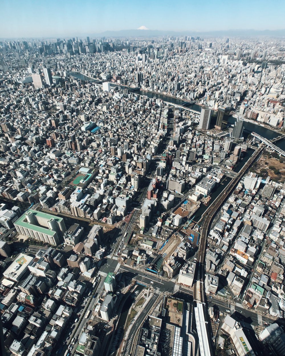 The concrete jungle of Tokyo.