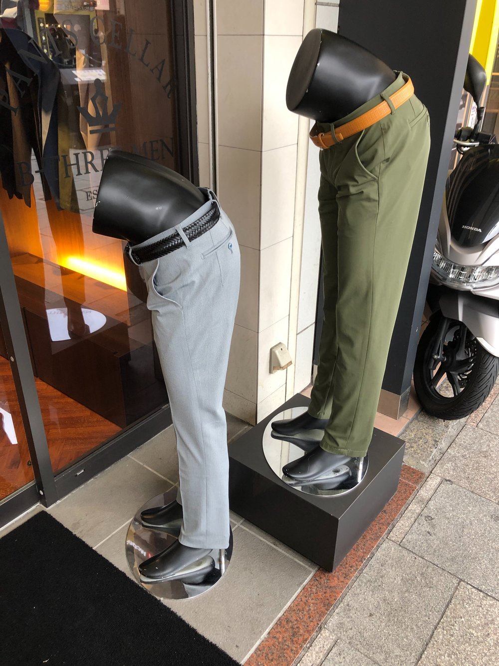 Pants store mannequins, Kyoto.