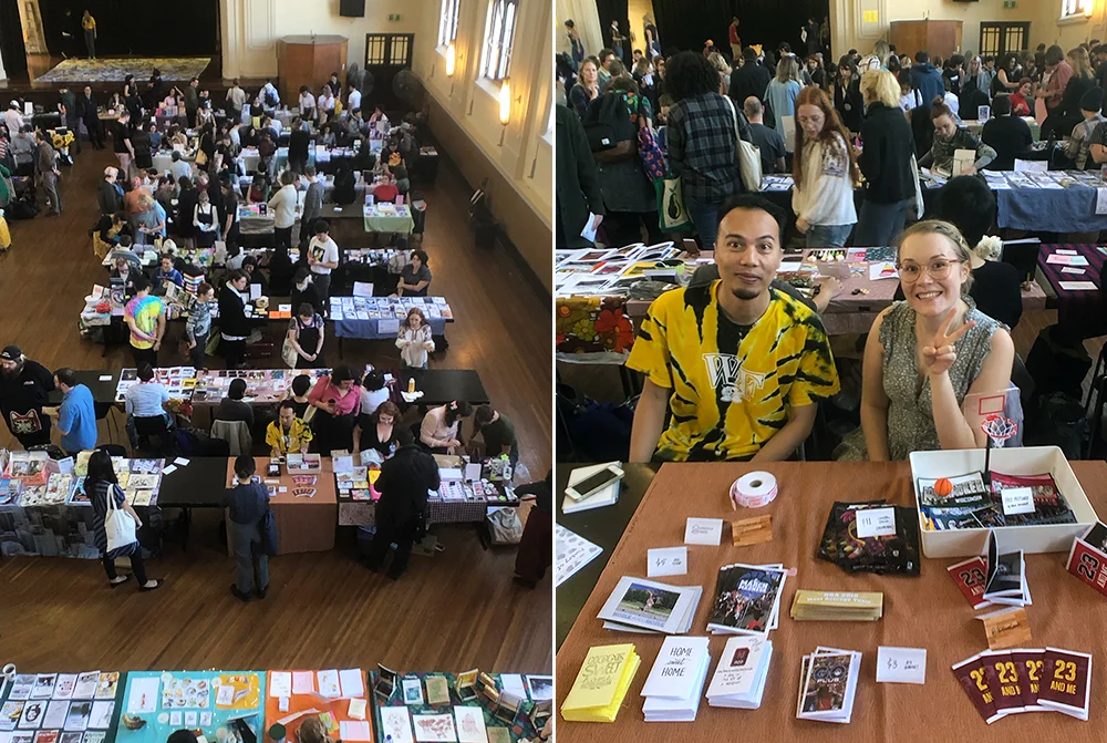 Presenting at Sydney's 'Other Worlds Zine Fair' (March 2019)
