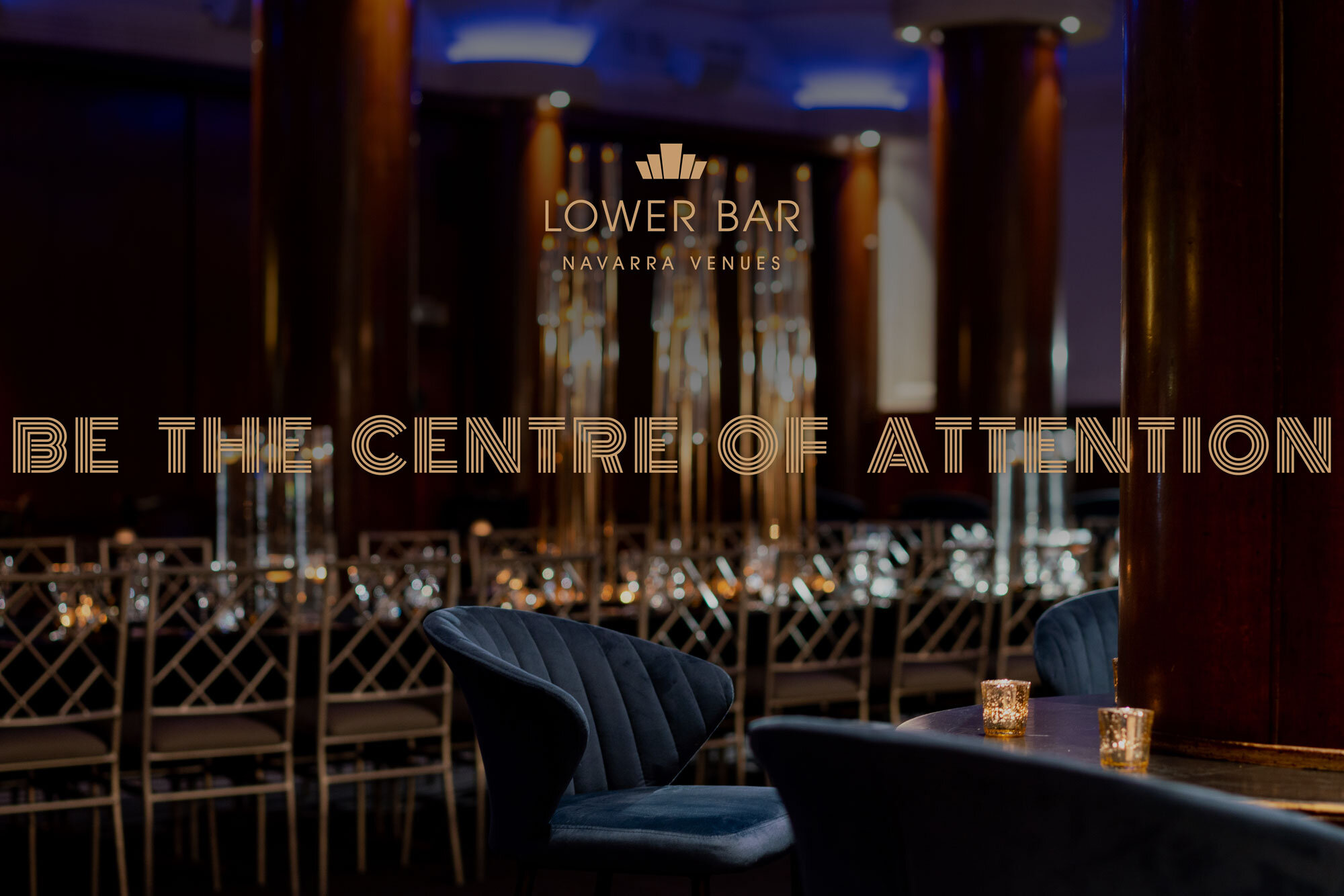 Art Deco inspired logo lockup